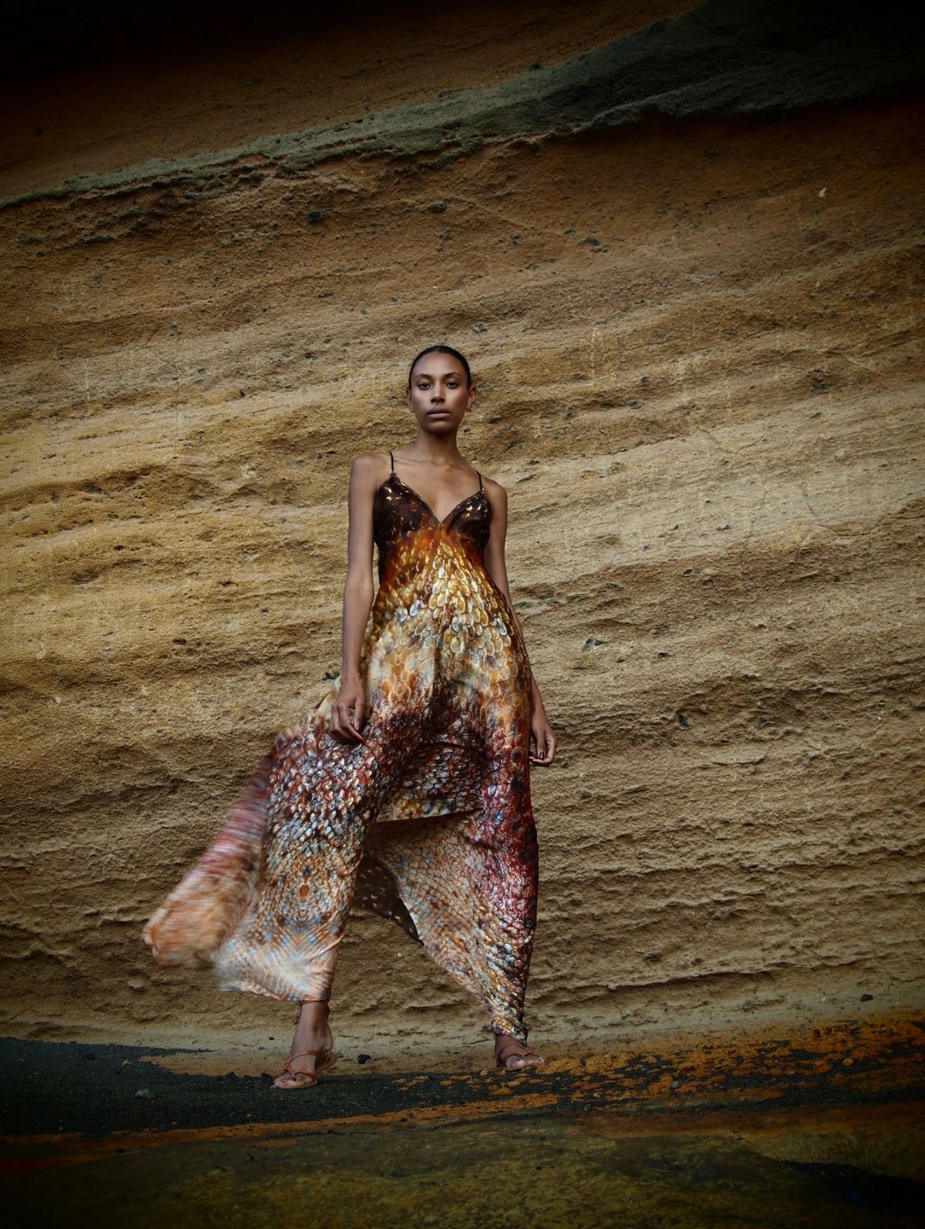 Xarraca Dress in Magma Siren