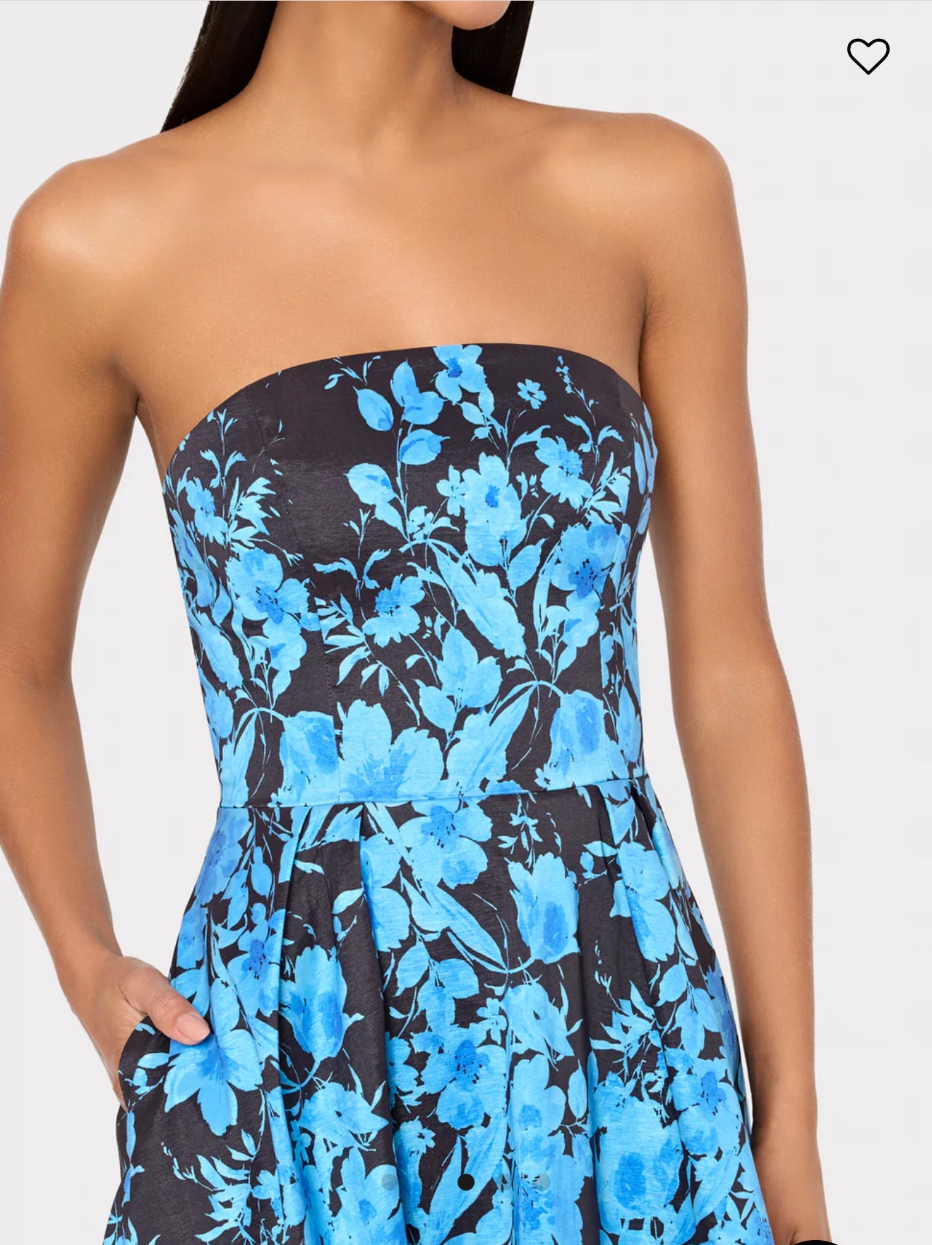 Winona Flower Strapless Gown