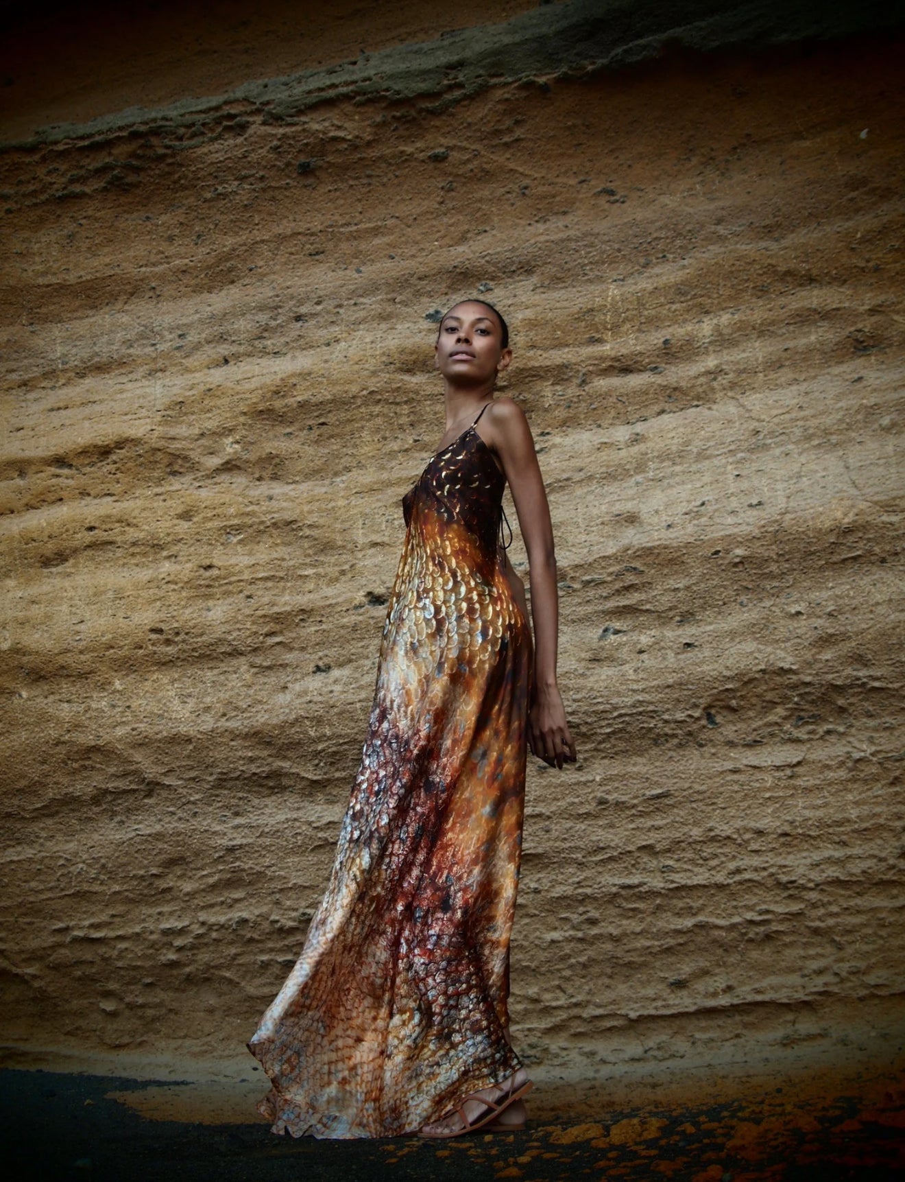 Xarraca Dress in Magma Siren