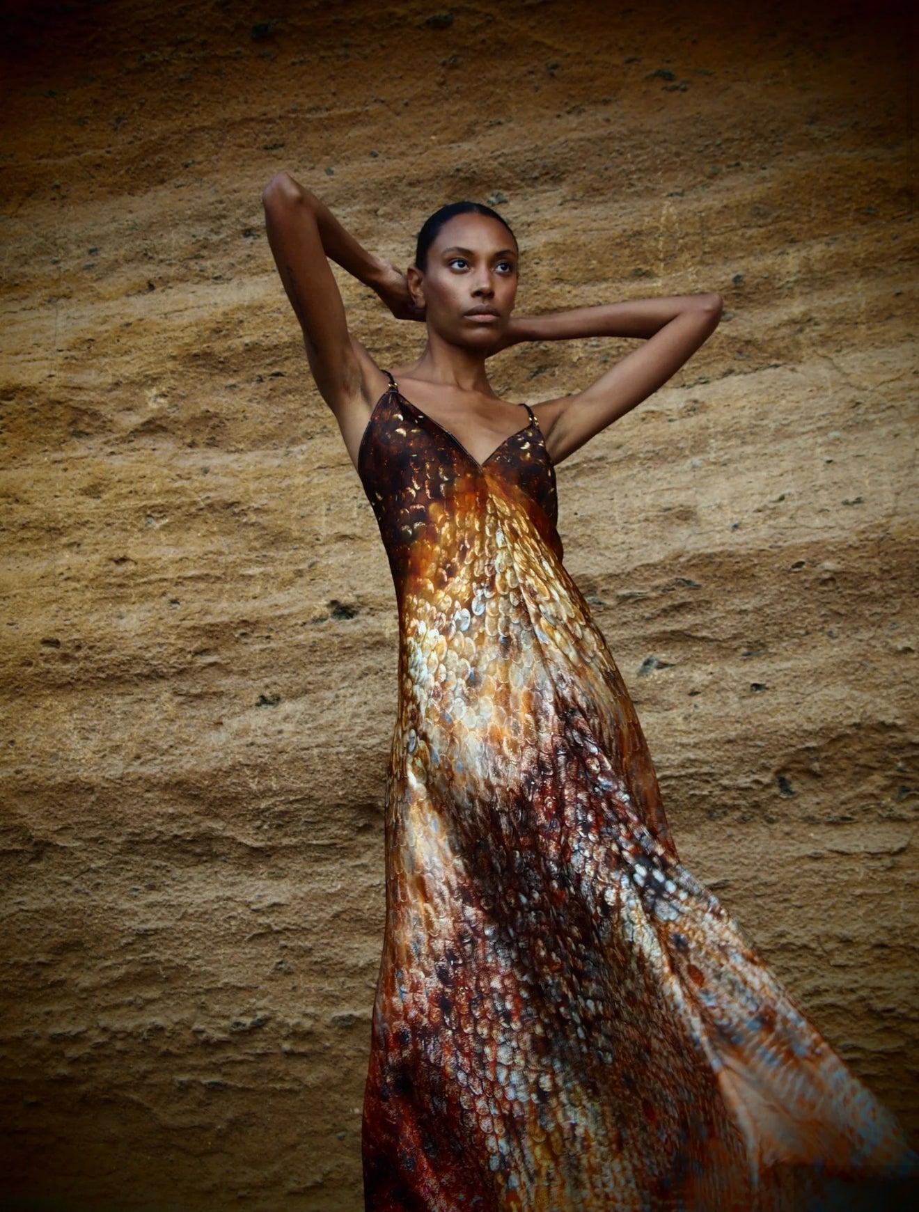 Xarraca Dress in Magma Siren