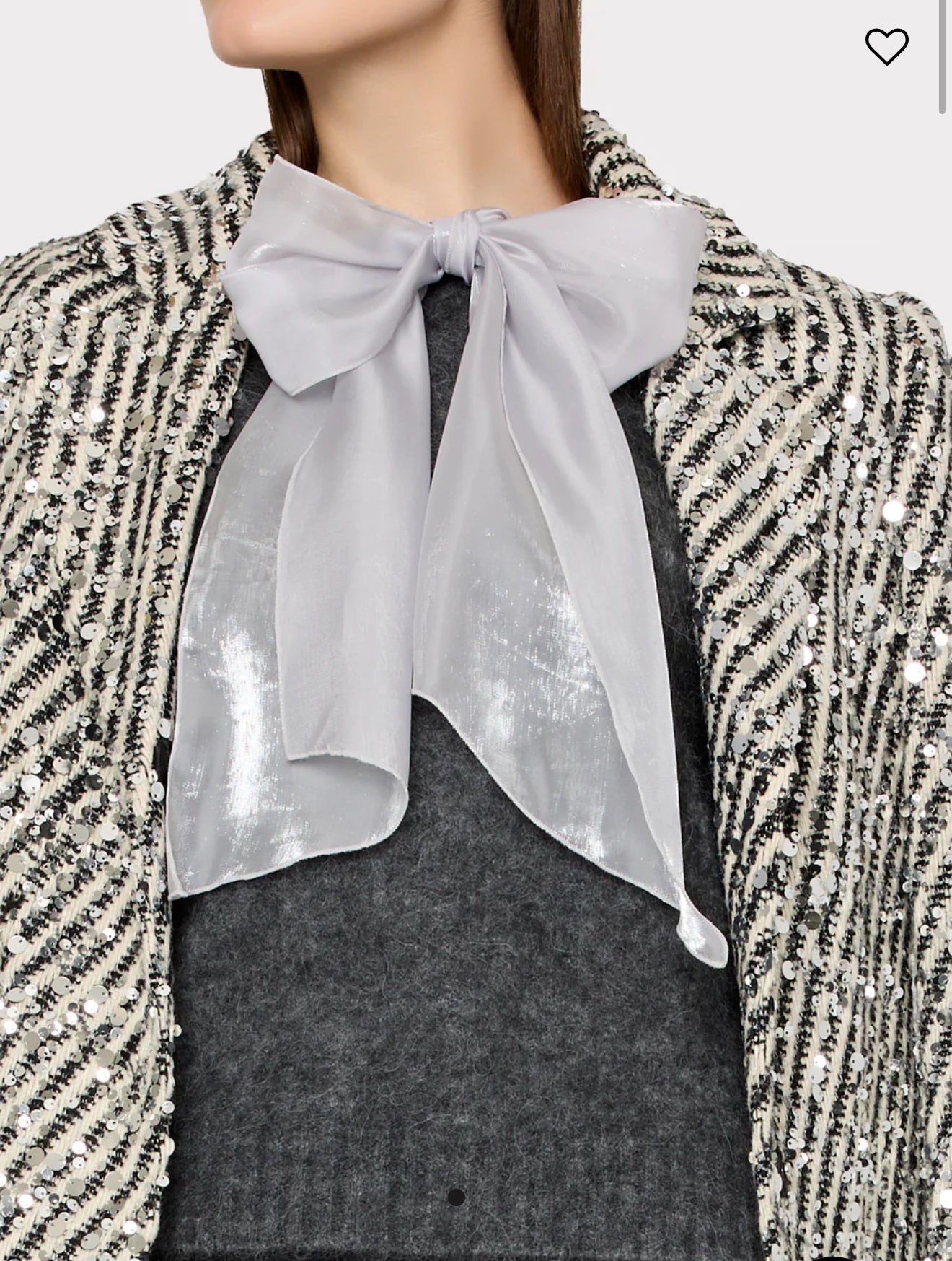 Wanda Sequins Stripe Coat