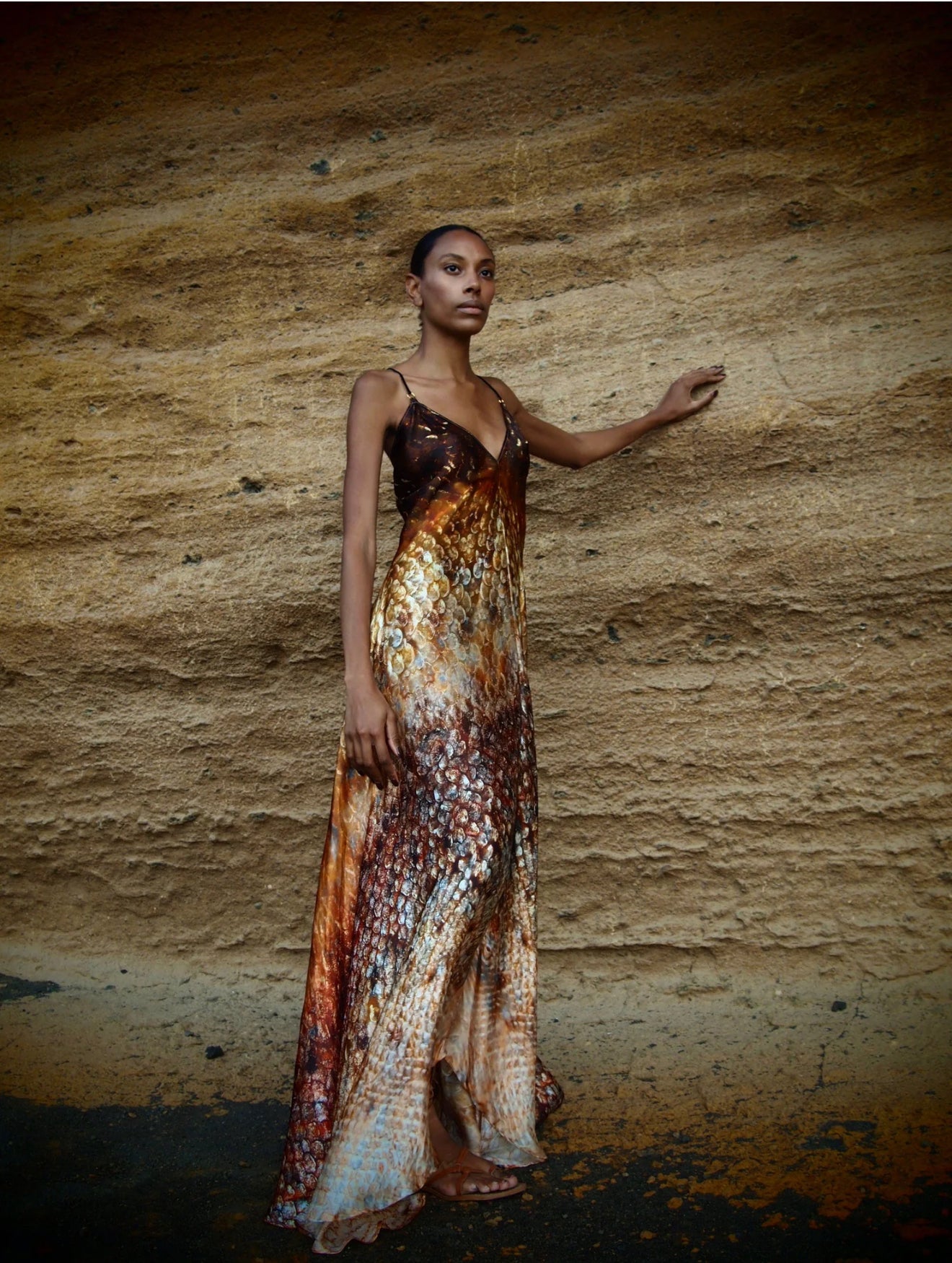 Xarraca Dress in Magma Siren