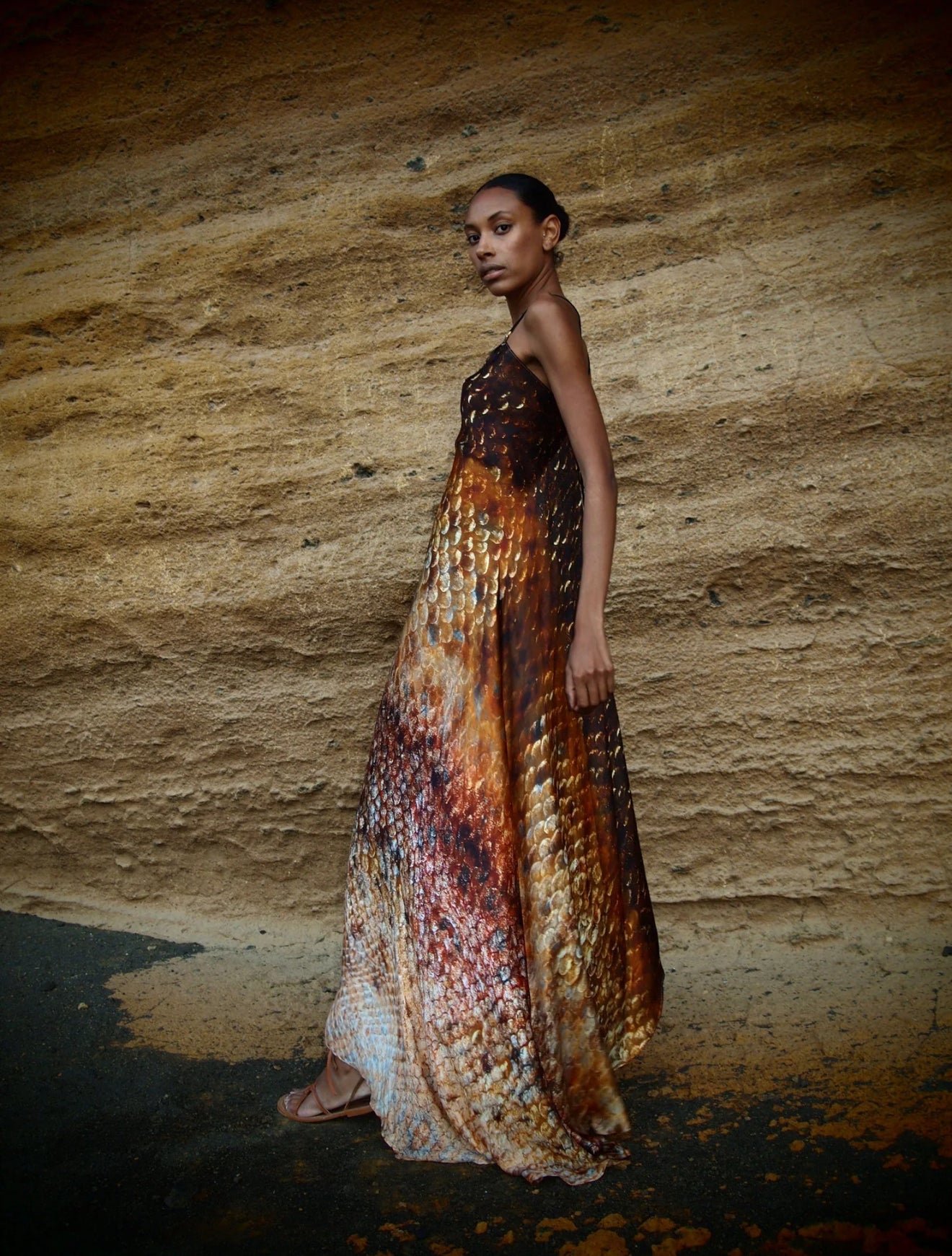 Xarraca Dress in Magma Siren