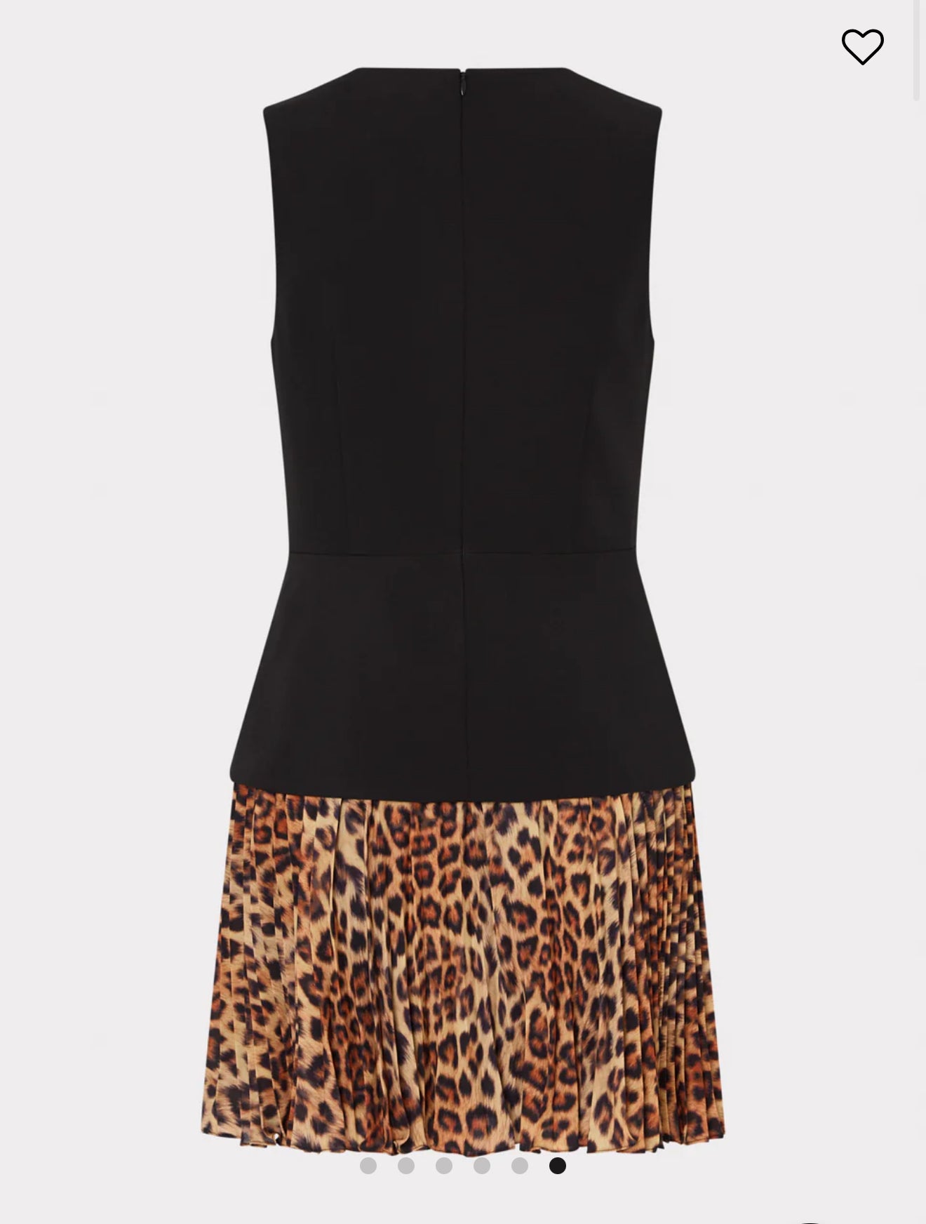 Haddy Leopard Print Pleated Mini Dress