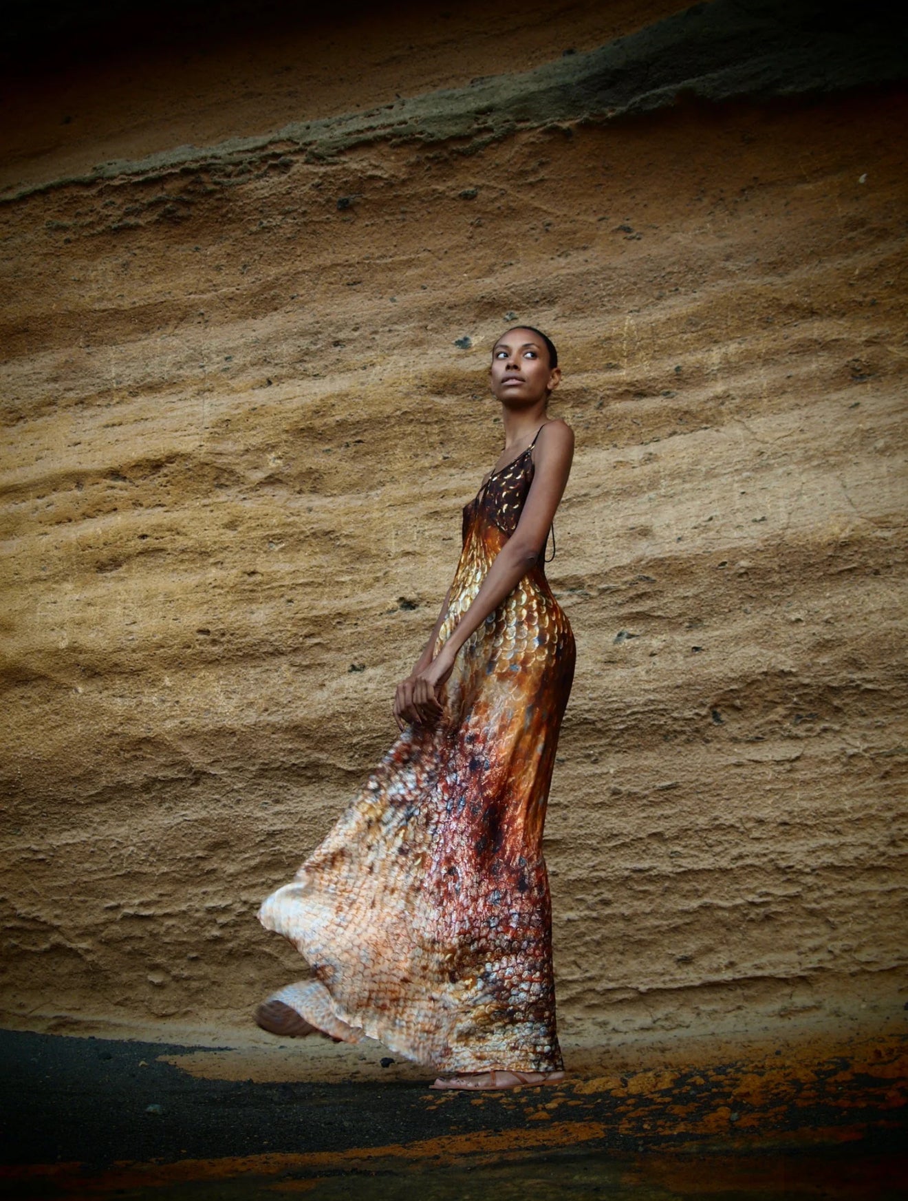 Xarraca Dress in Magma Siren