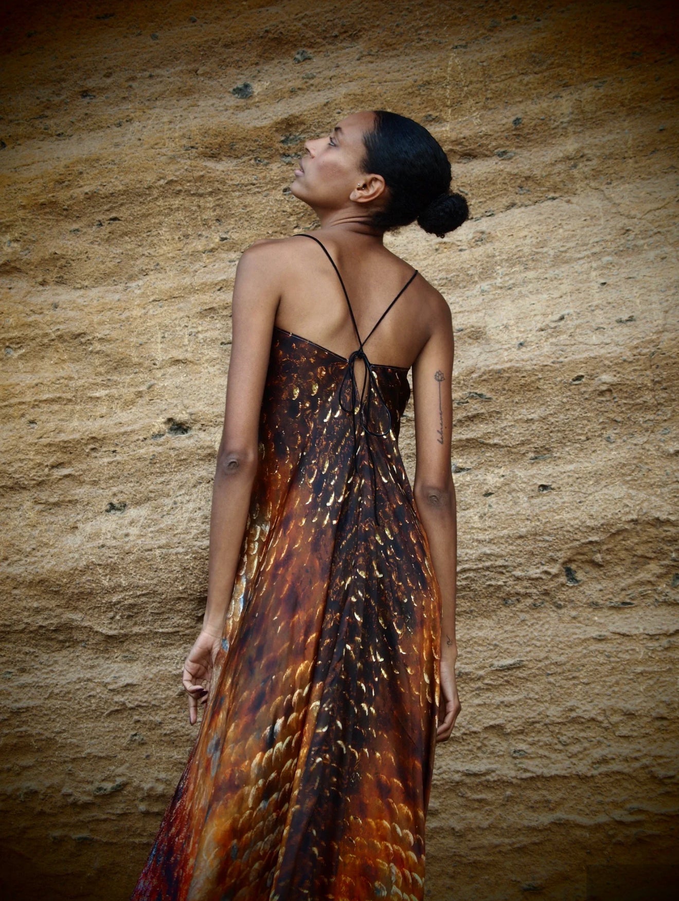 Xarraca Dress in Magma Siren