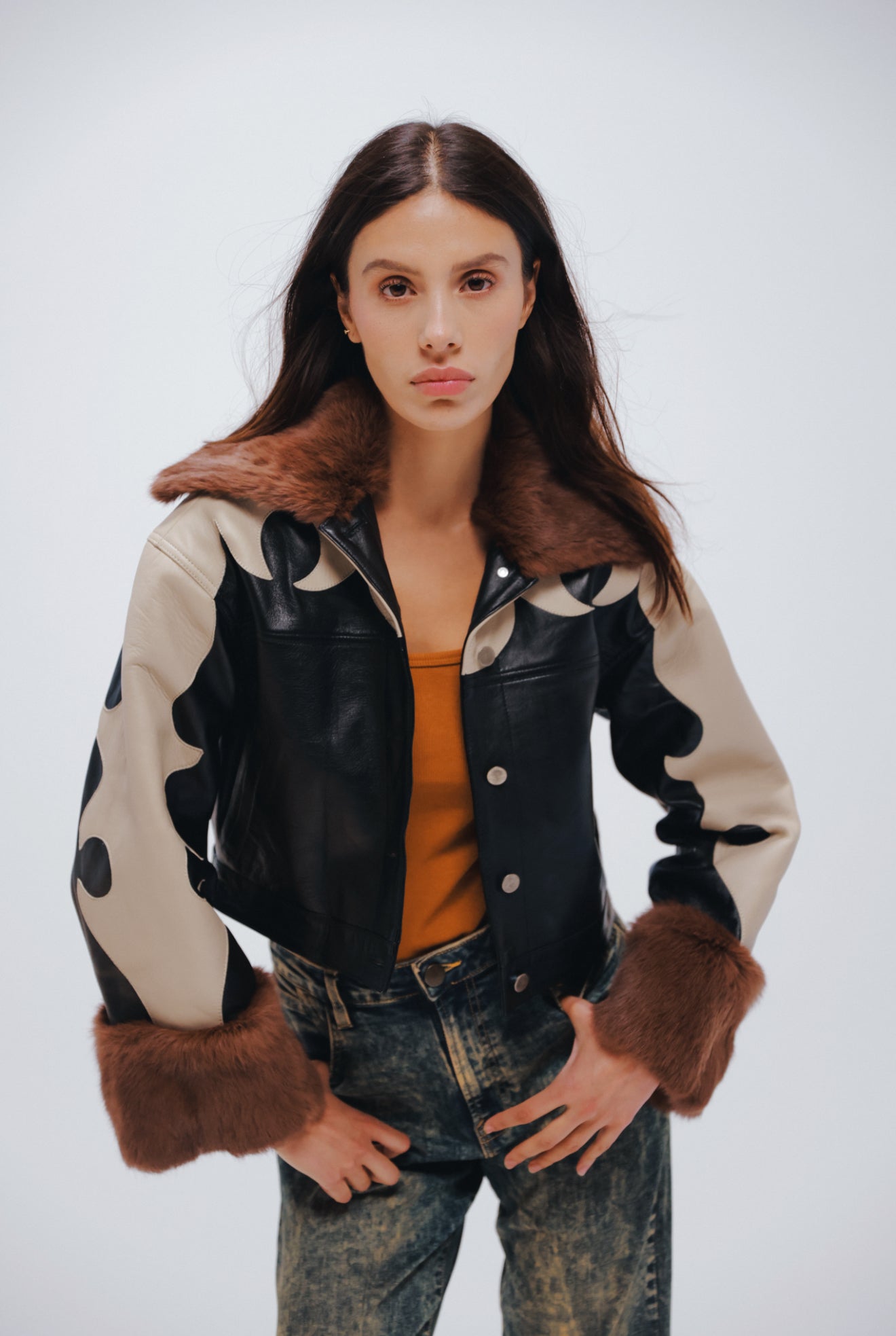Forastera Jacket Bone/Brown