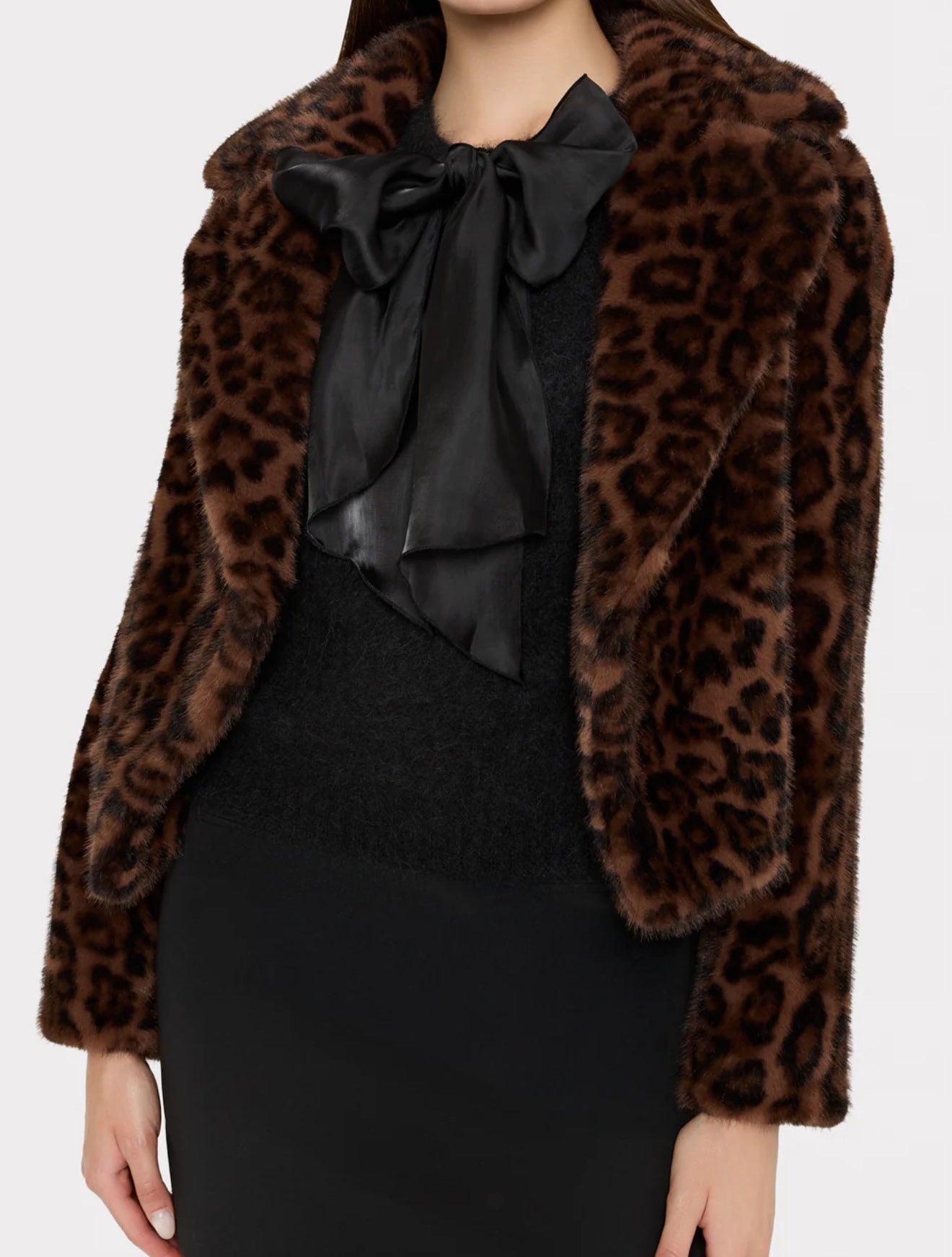 Arya Leopard Fur Jacket
