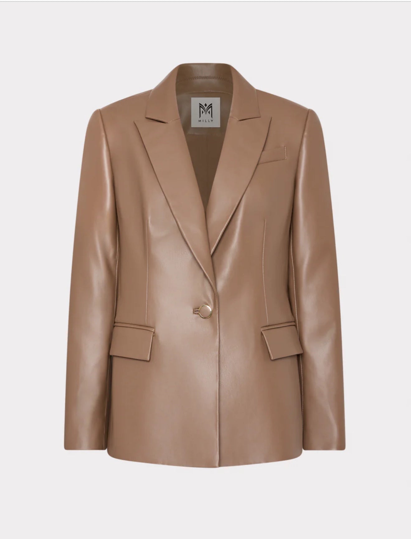 Alexa Vegan Leather Blazer