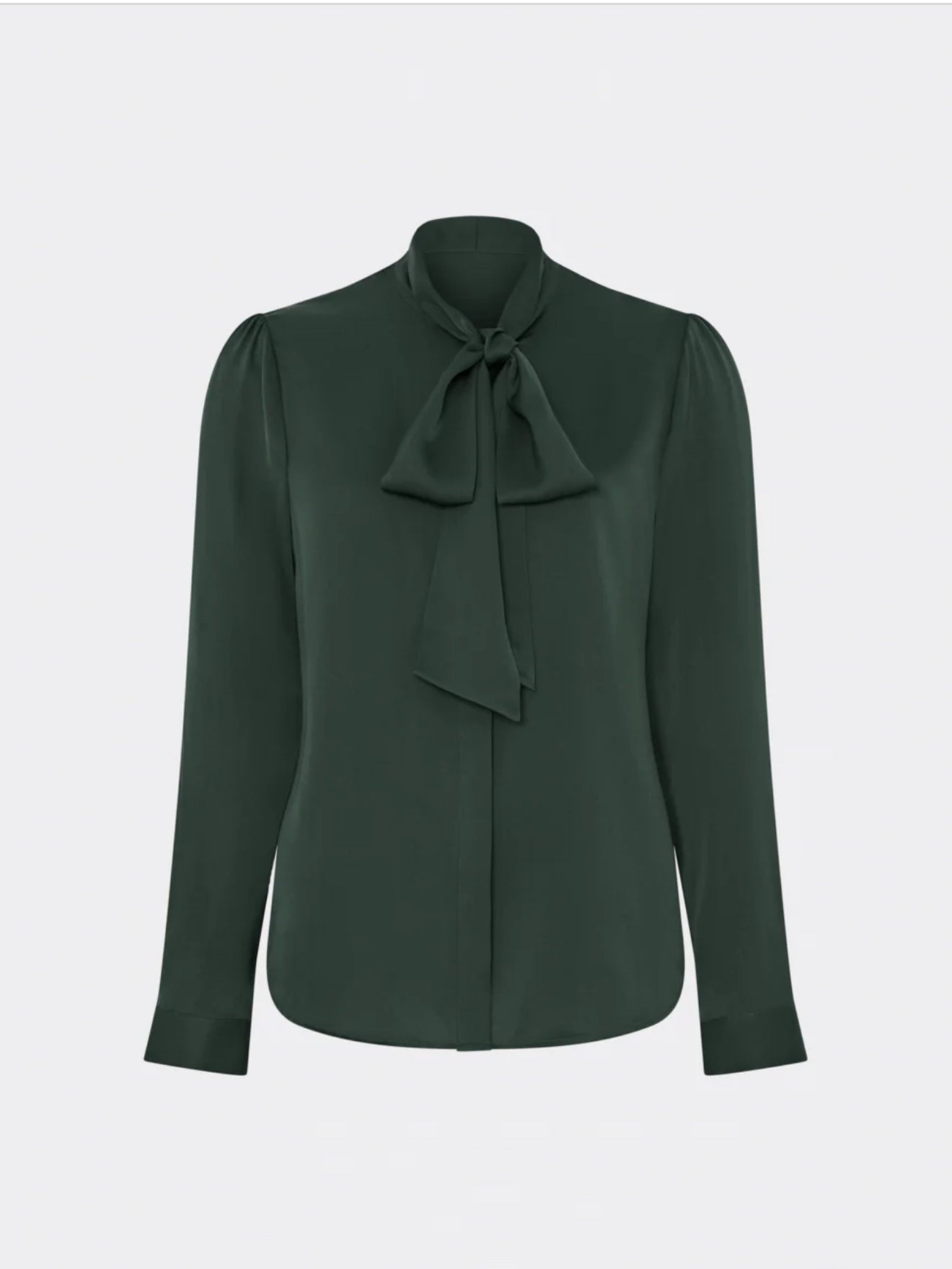 Tie Neck Blouse Green