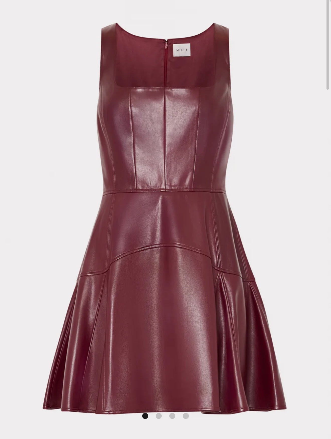 Vegan Leather Mini Dress