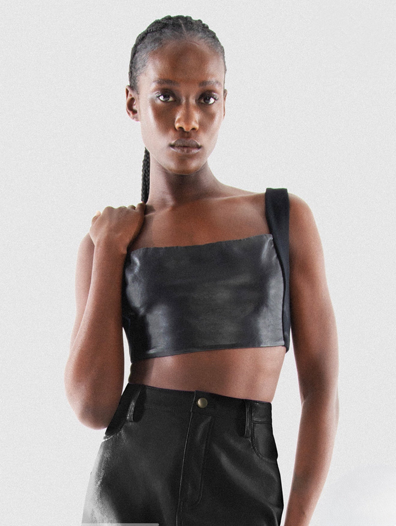Hailey Recycled Leather Bralette