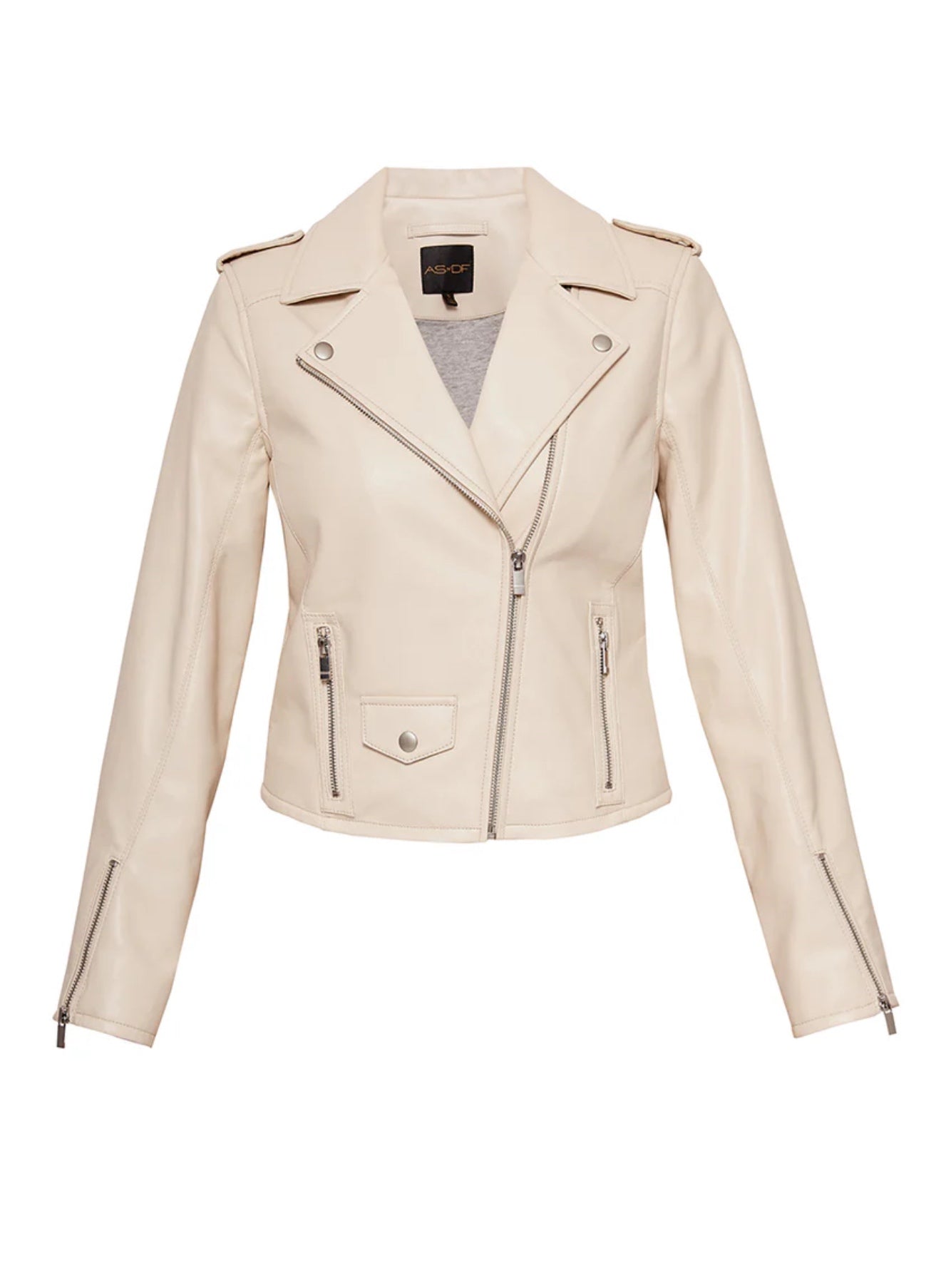 Cult Recycled Leather Jacket - Sand