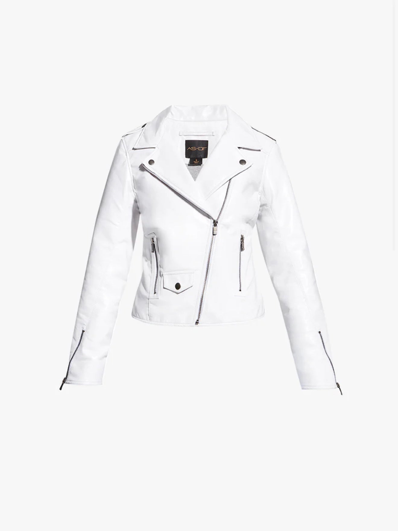 Cult Recycled Leather Jacket White