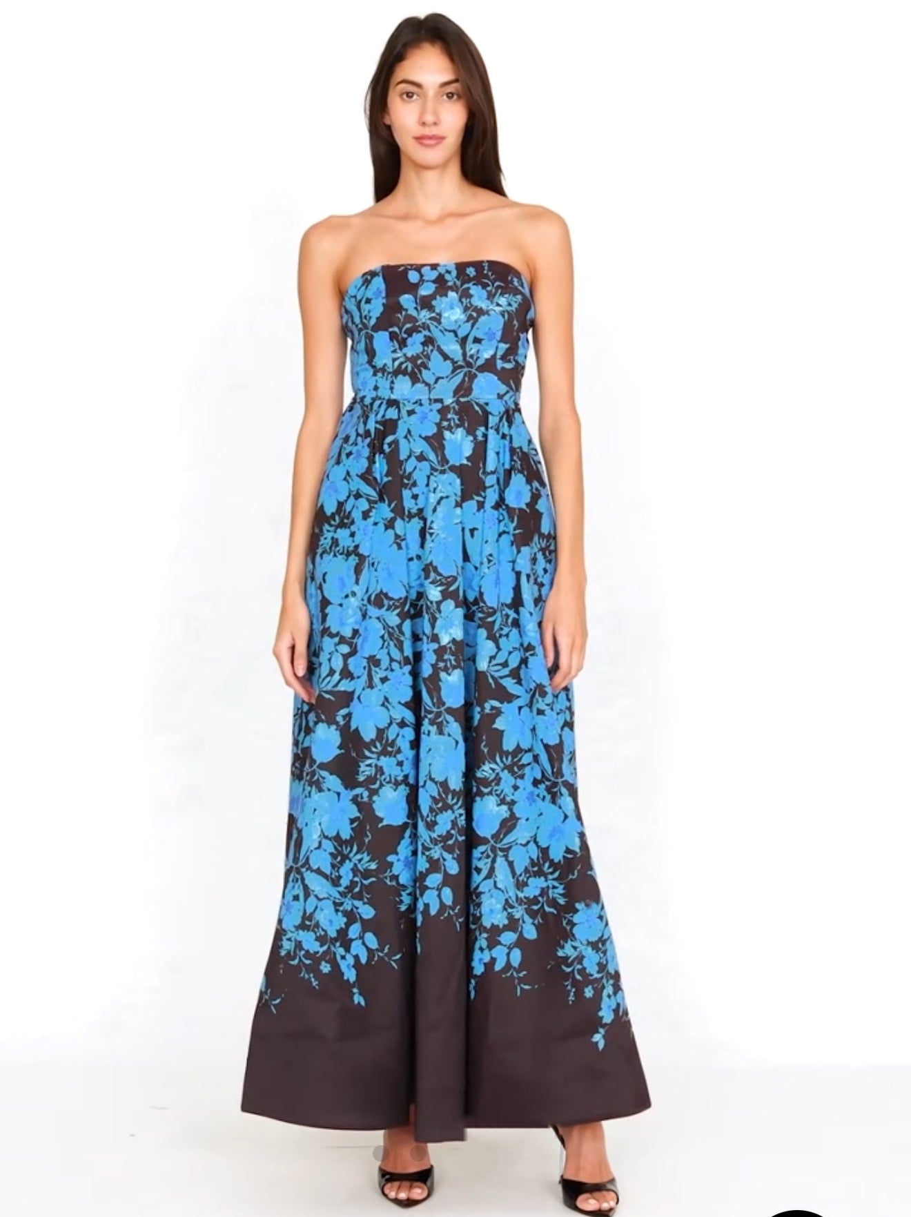 Winona Flower Strapless Gown
