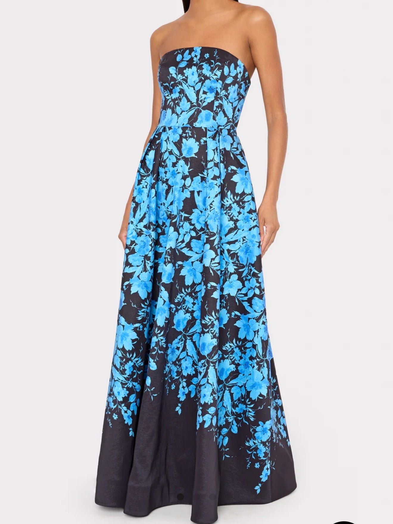 Winona Flower Strapless Gown
