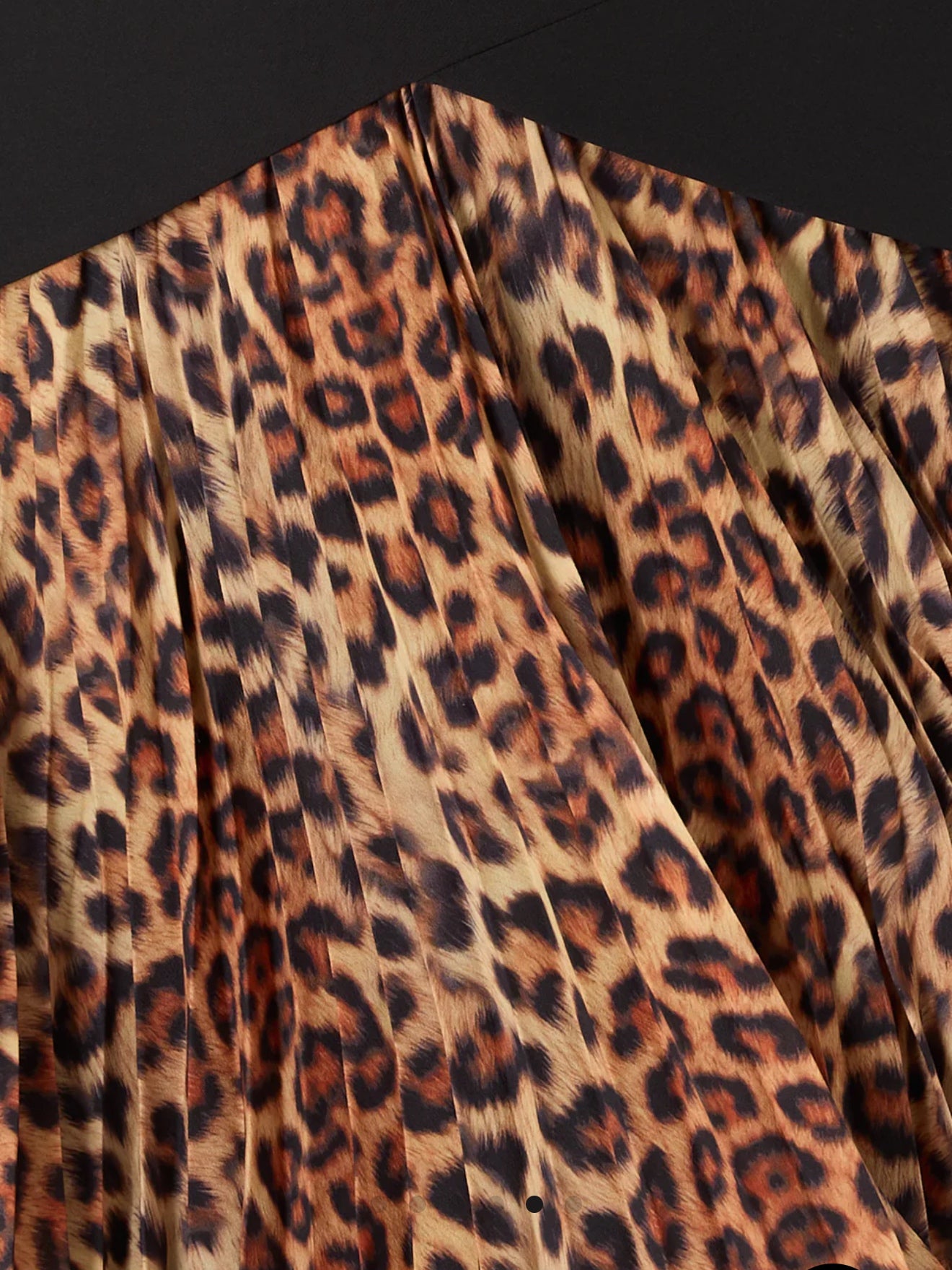 Haddy Leopard Print Pleated Mini Dress