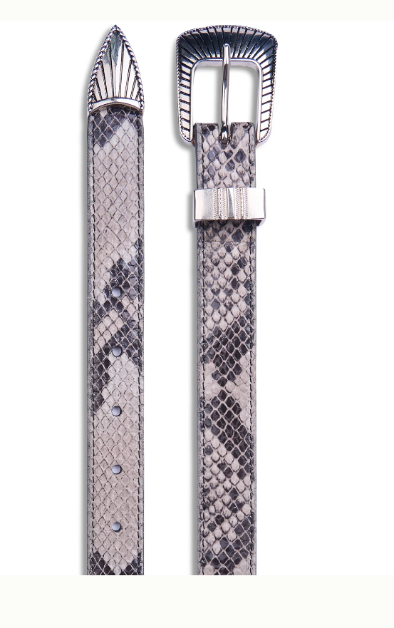 Western Belt Skinny - Snake