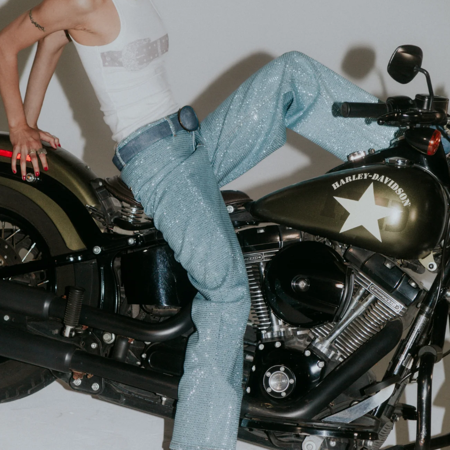 Old West Denim Belt