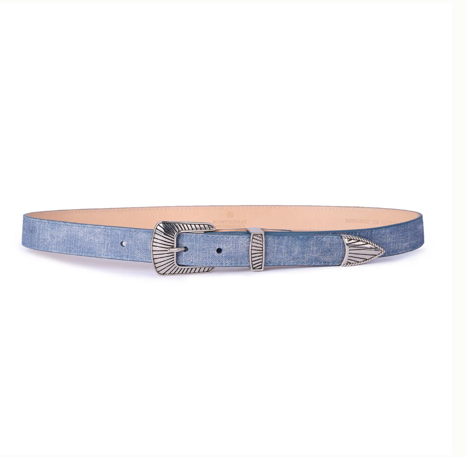 Skinny Western Denim Belt