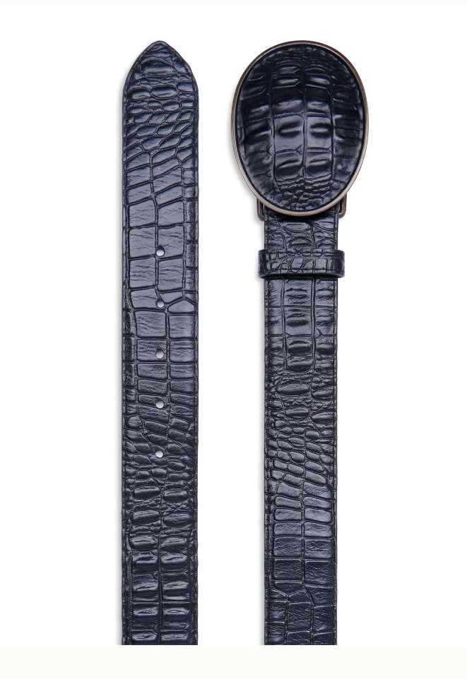 Old West Crocodile Belt
