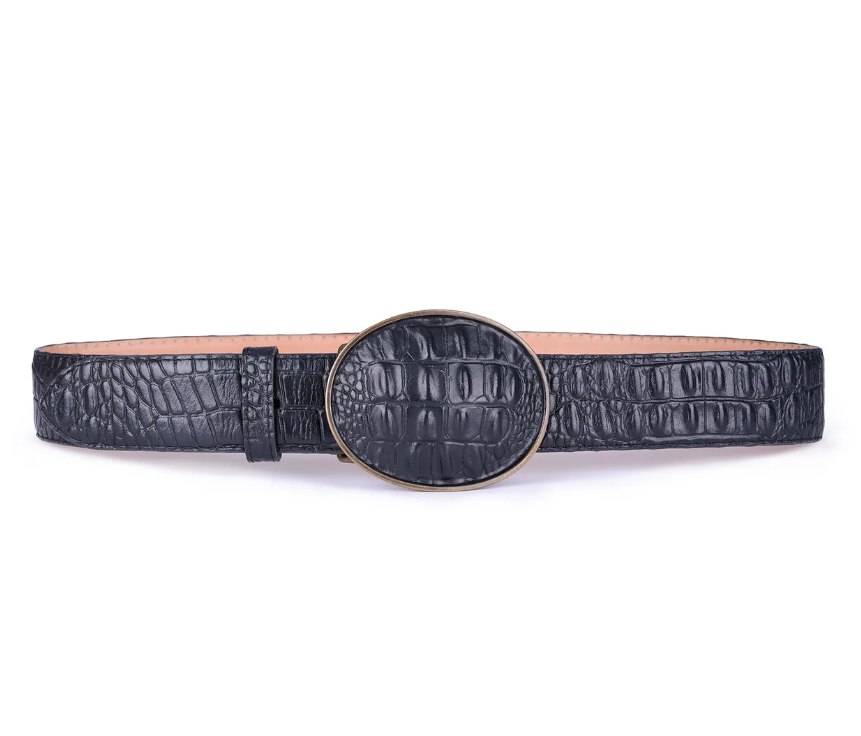 Old West Crocodile Belt