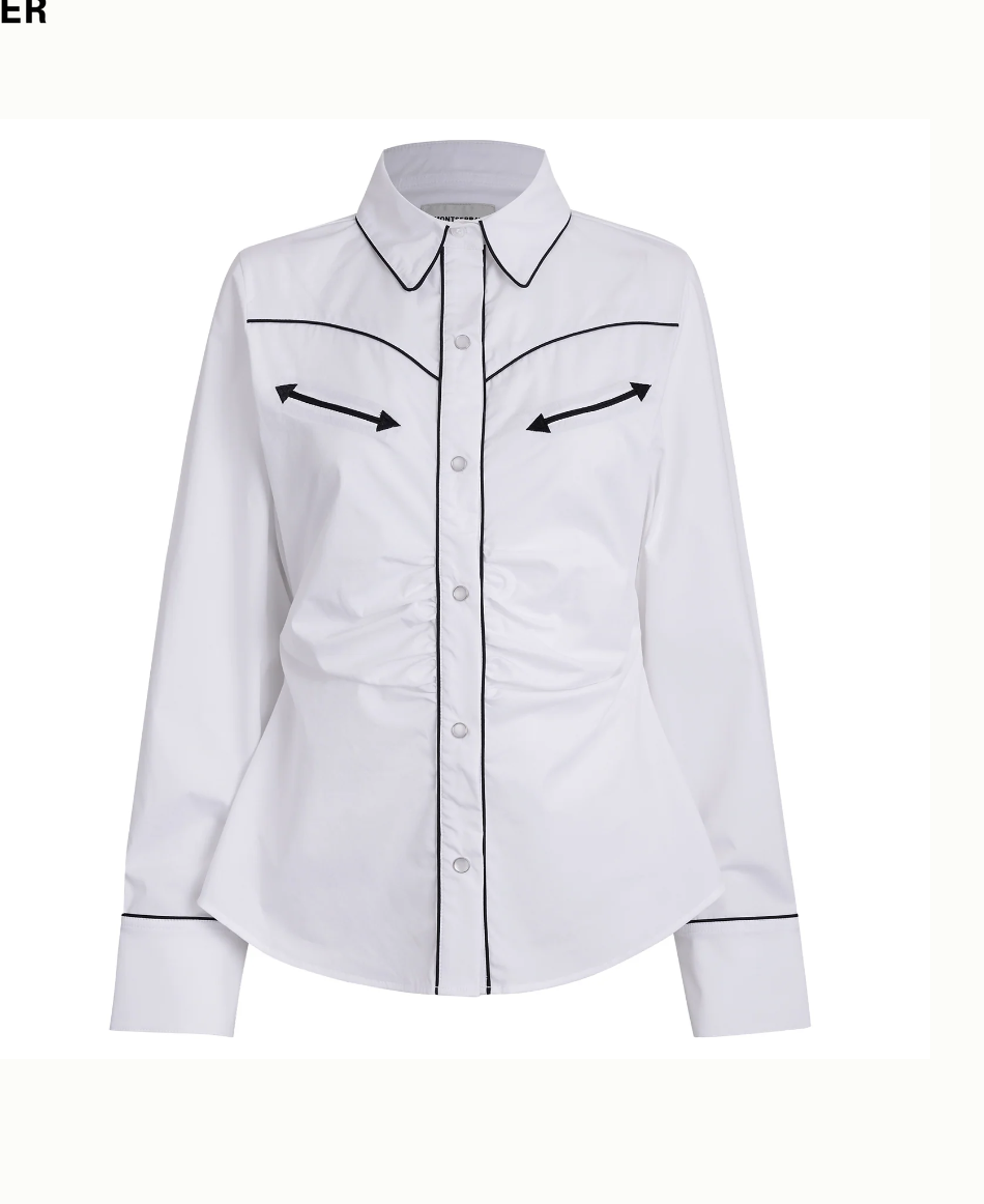 White Western Shirt
