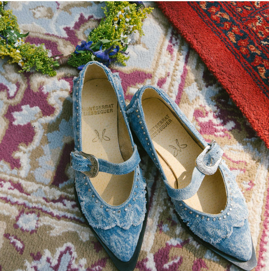 Denim Jornada Flats