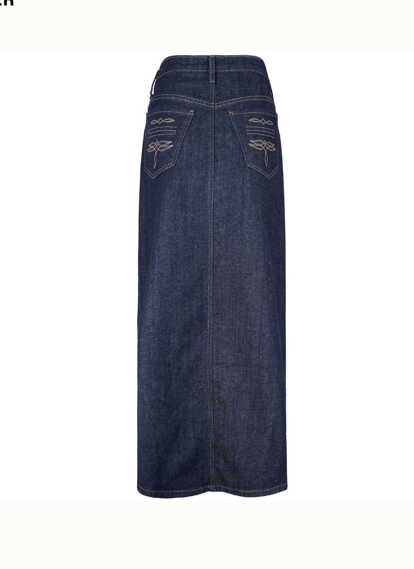 Pockets Denim Skirt