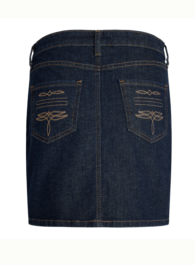 Pockets Denim Mini Skirt