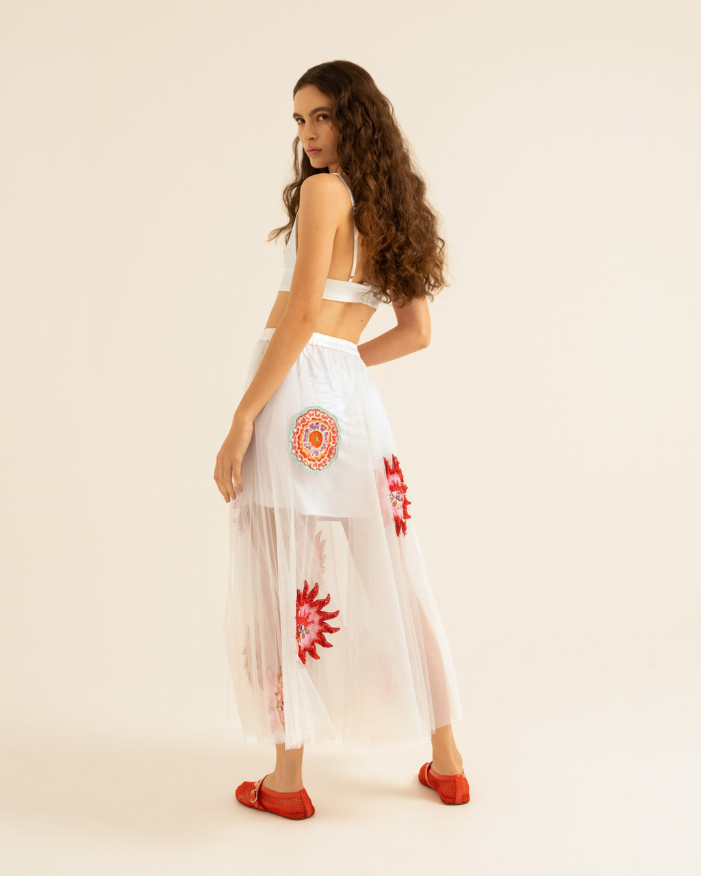 Mirage White Crop Top