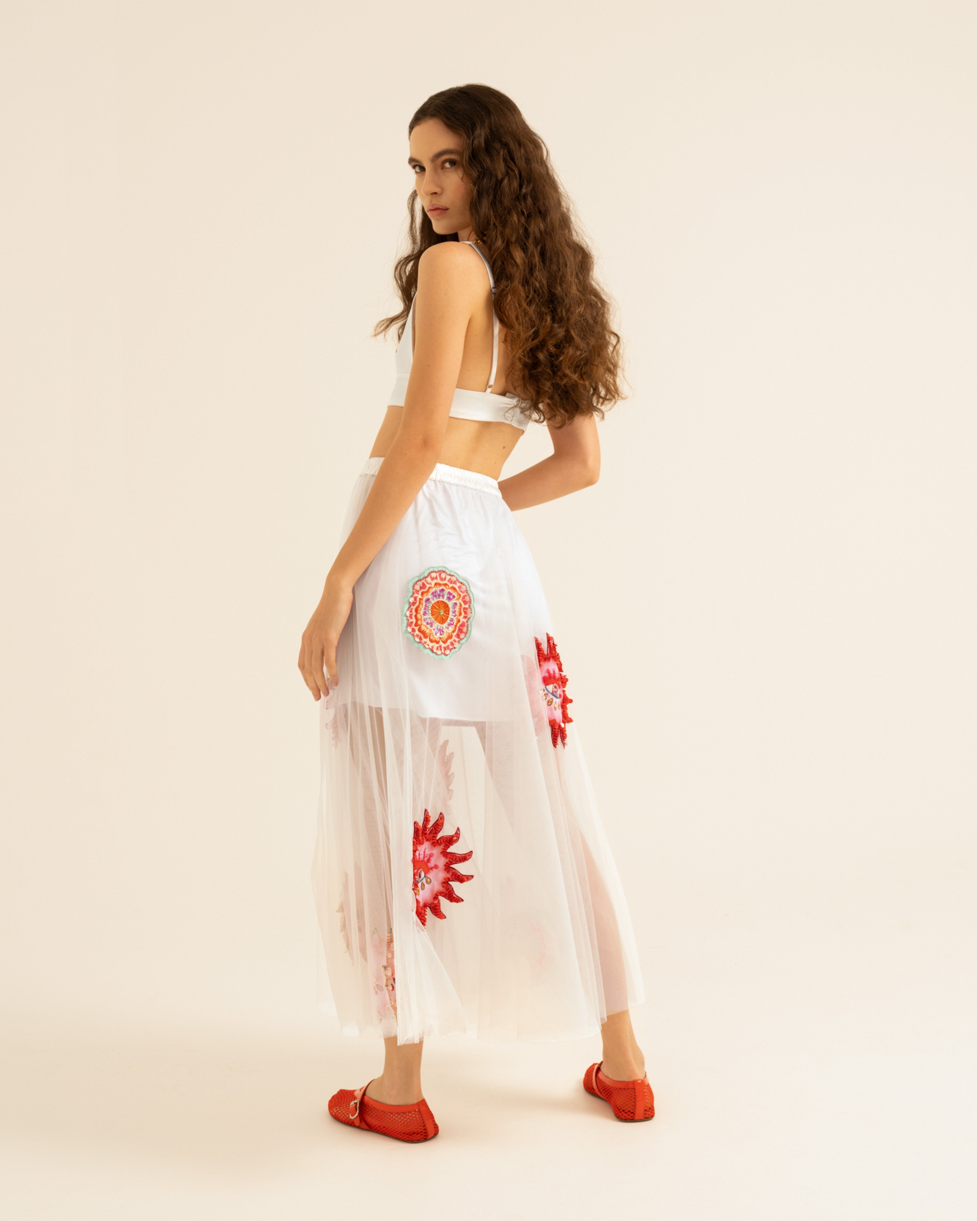 Mirage White Crop Top