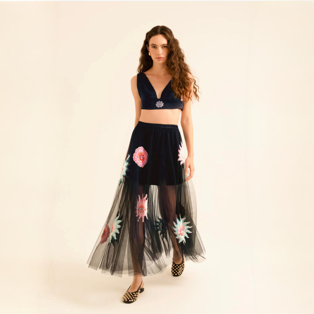 Mirage Black Crop Top