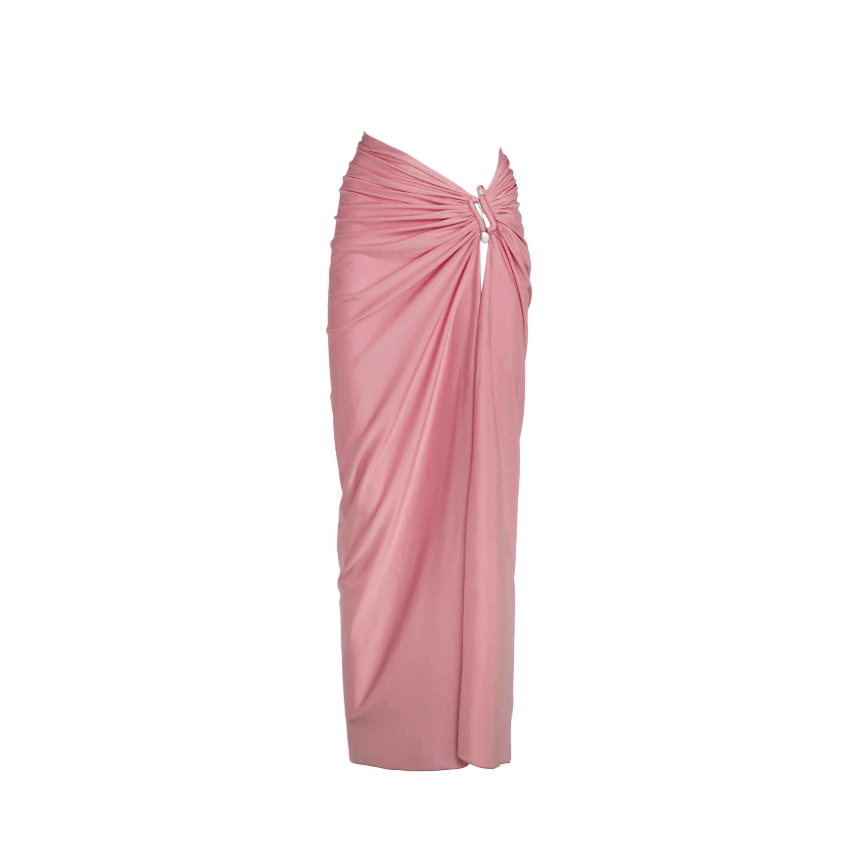 ISABEL BEACHWEAR BAMBOO MIDI RING SKIRT PINK