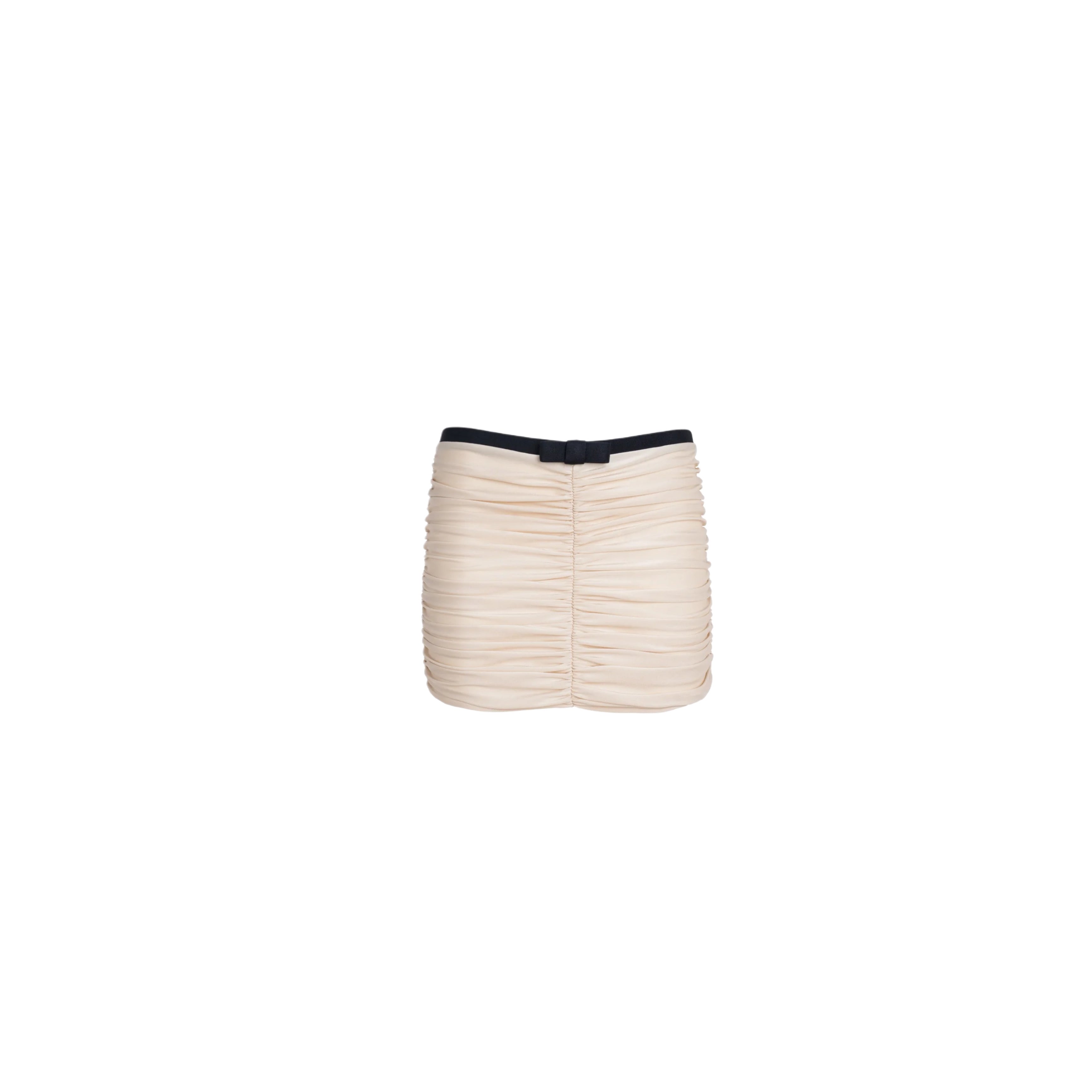 ISABEL BEACHWEAR MINI SKIRT ALMOND/BLACK