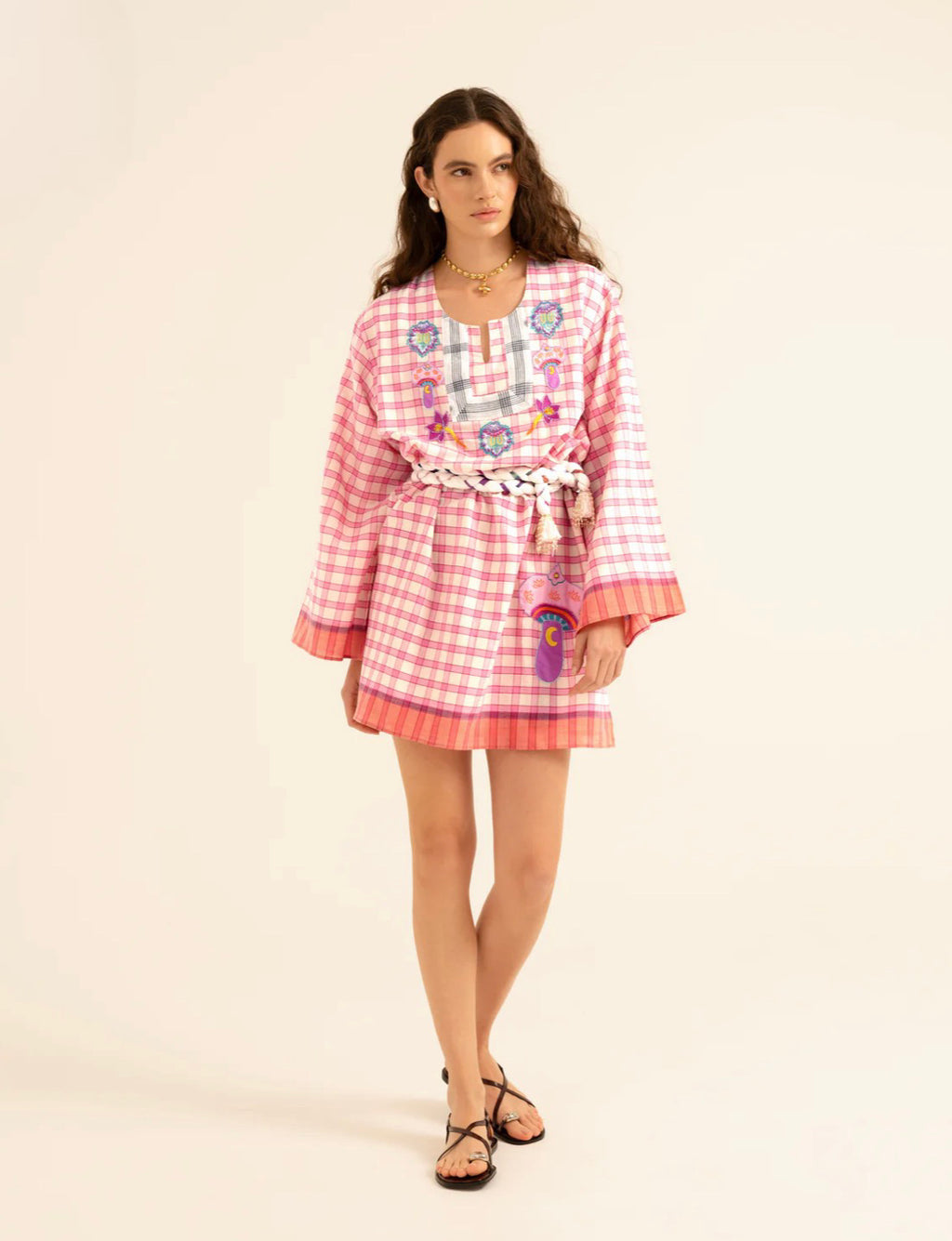 FLAMINGO SUNRISE SHORT DRESS