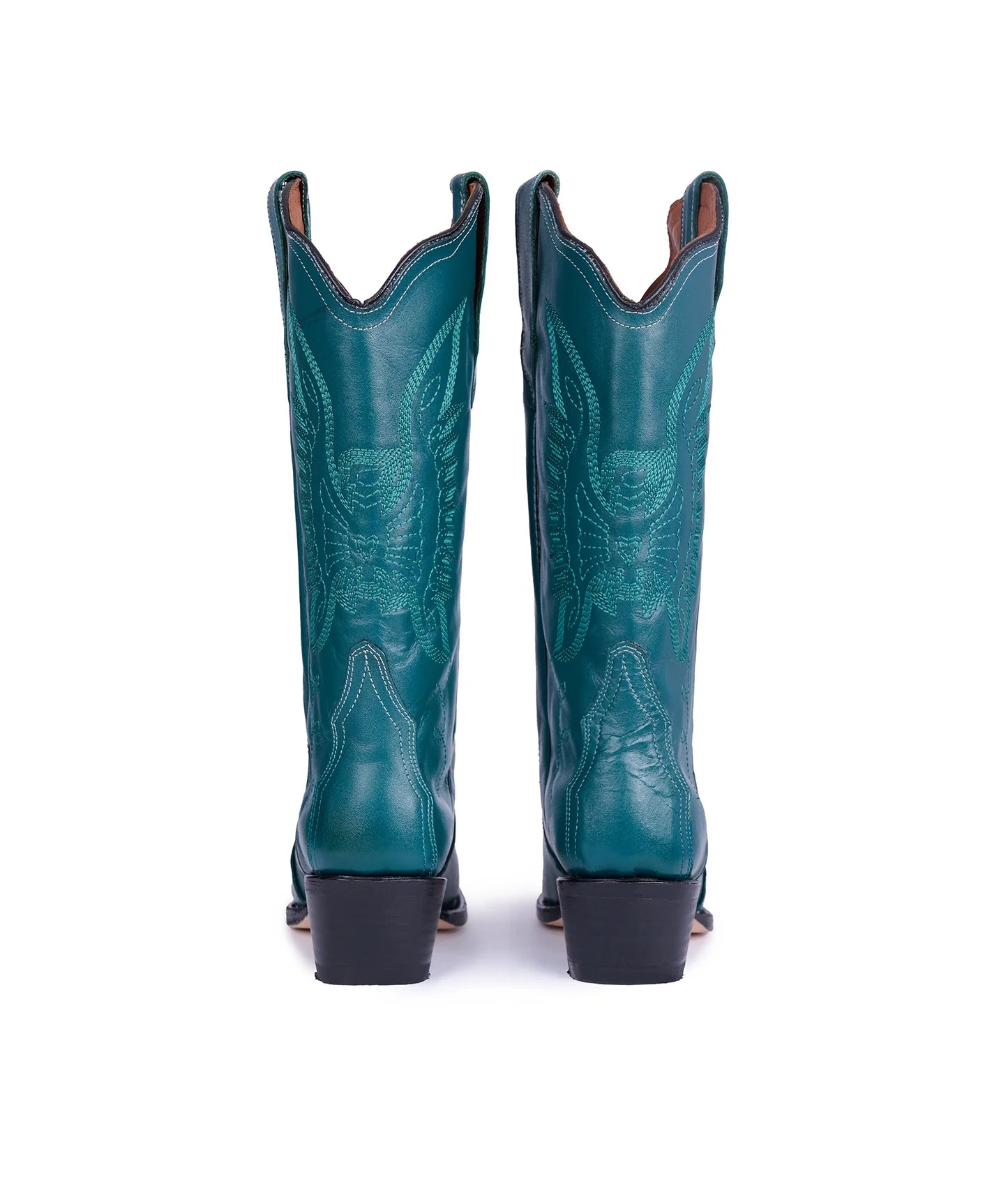 Handcrafted Green Cowboy Boots