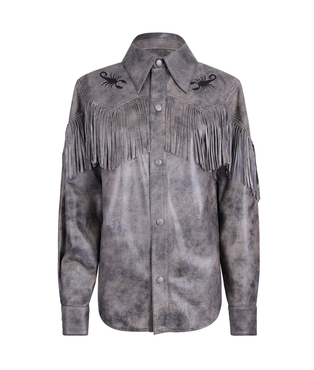 Gray scorpion shirt