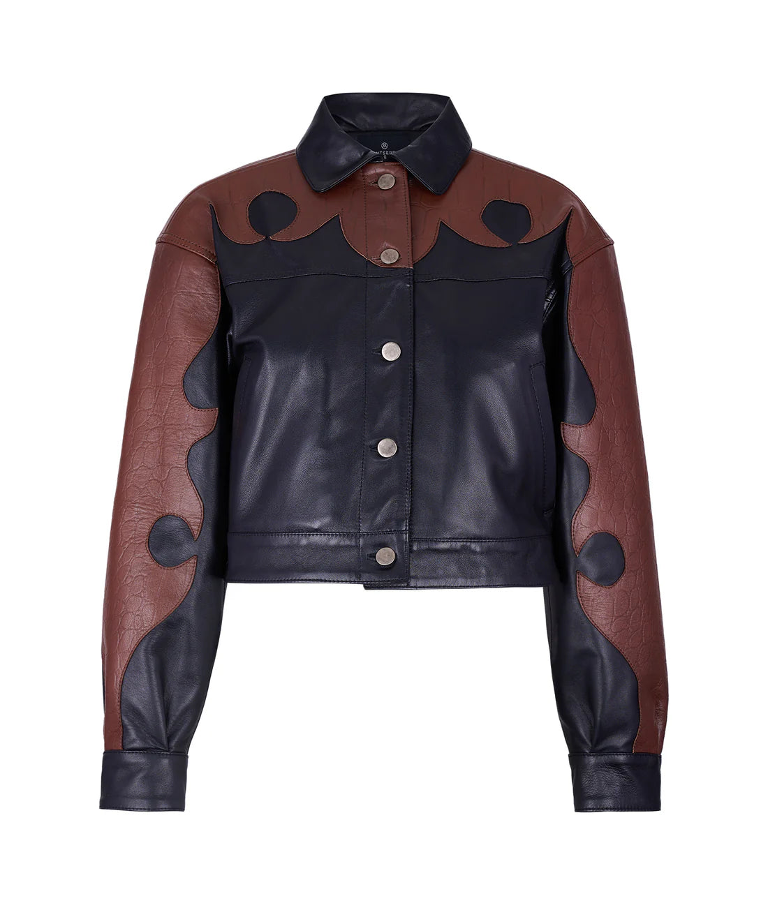 Forastera brown crocodile jacket