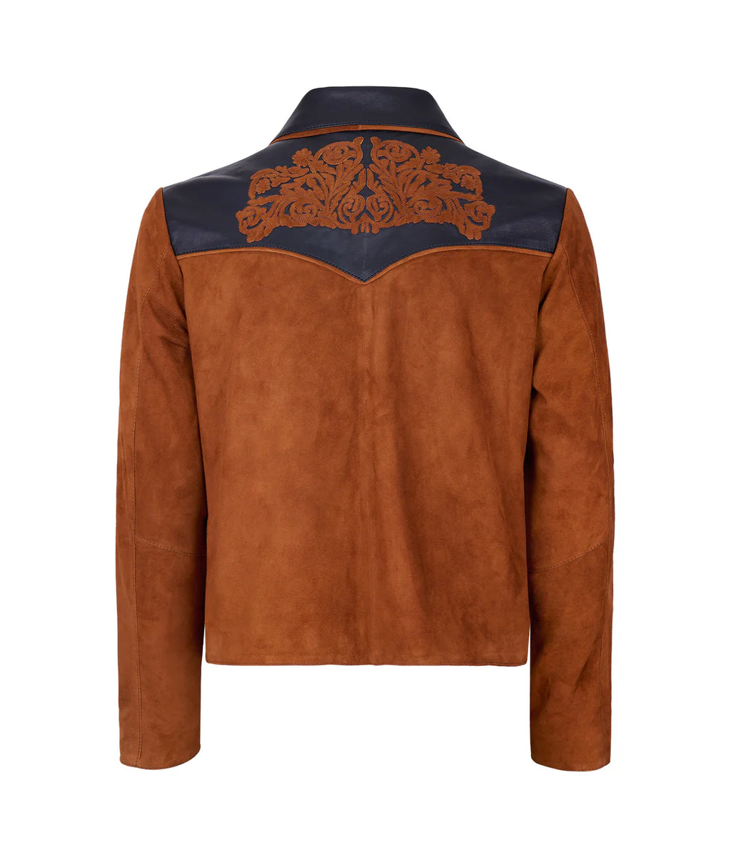 Classic jacket Pockets honey with bangs