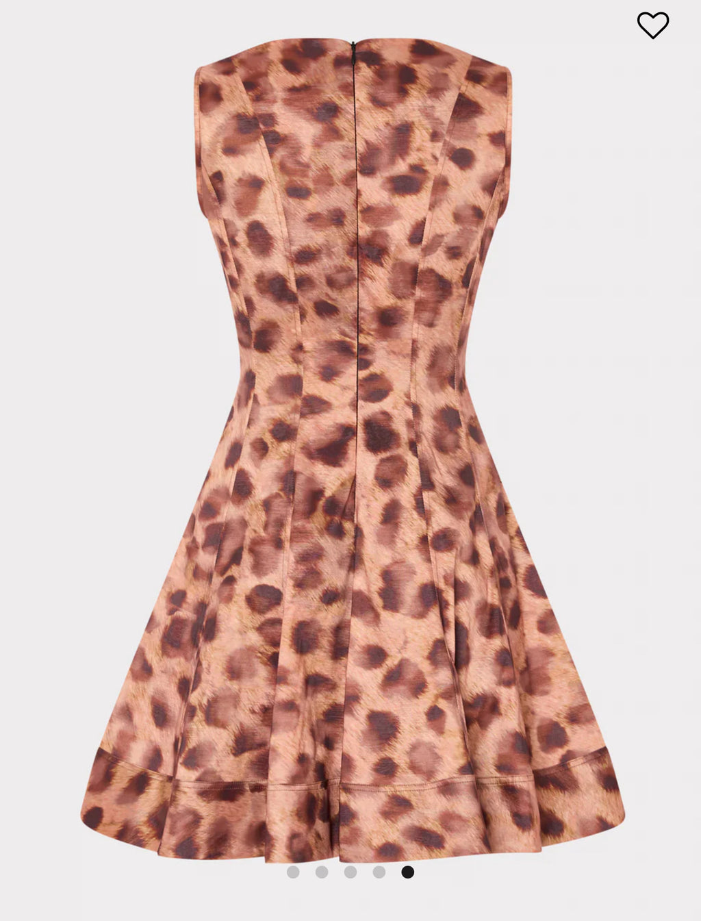 Poppy Leopard Print Taffeta Mini Dress