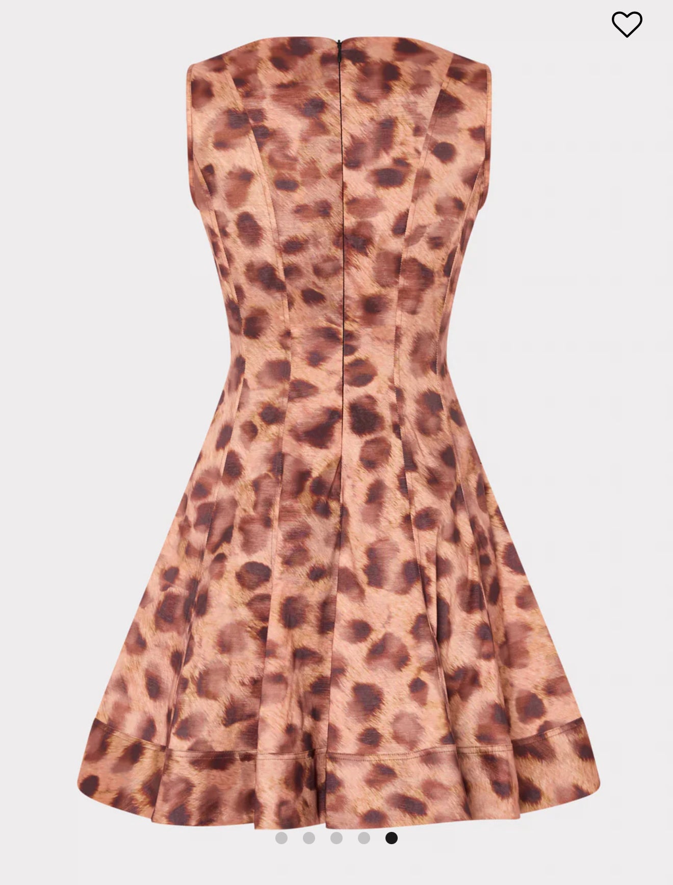 Poppy Leopard Print Taffeta Mini Dress