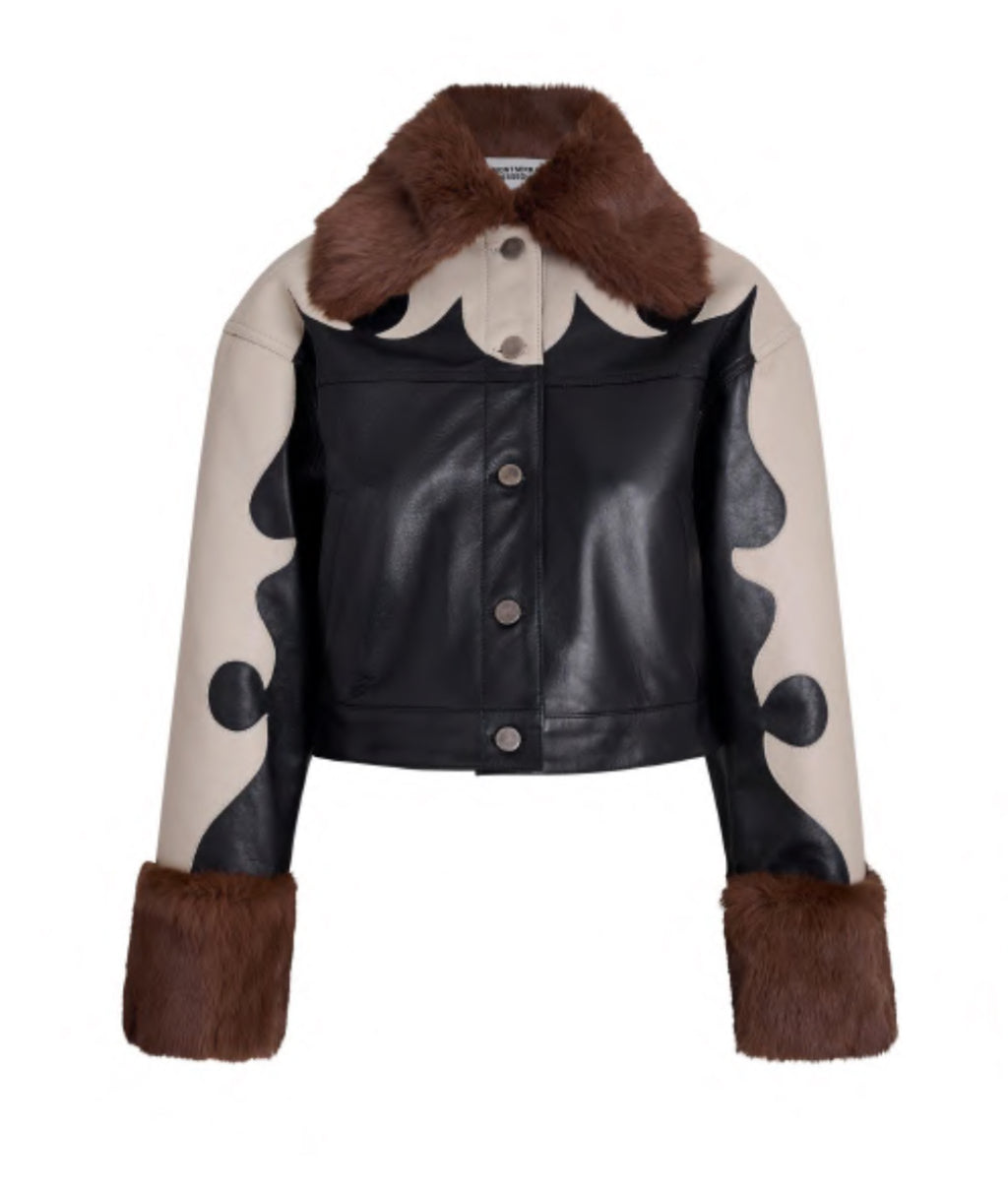 Forastera Jacket Bone/Brown