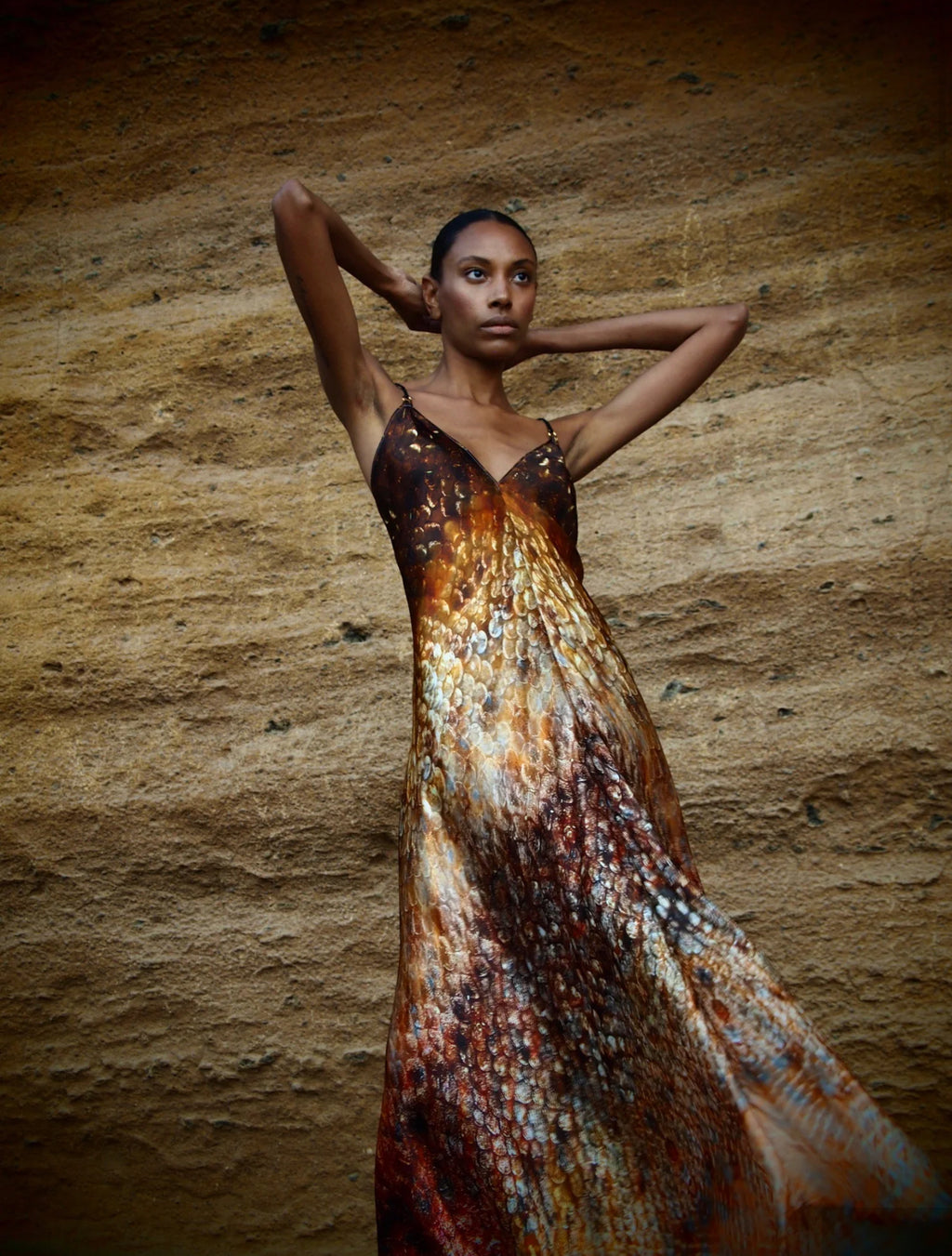 Xarraca Dress in Magma Siren