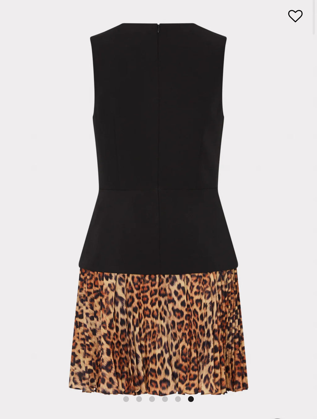 Haddy Leopard Print Pleated Mini Dress