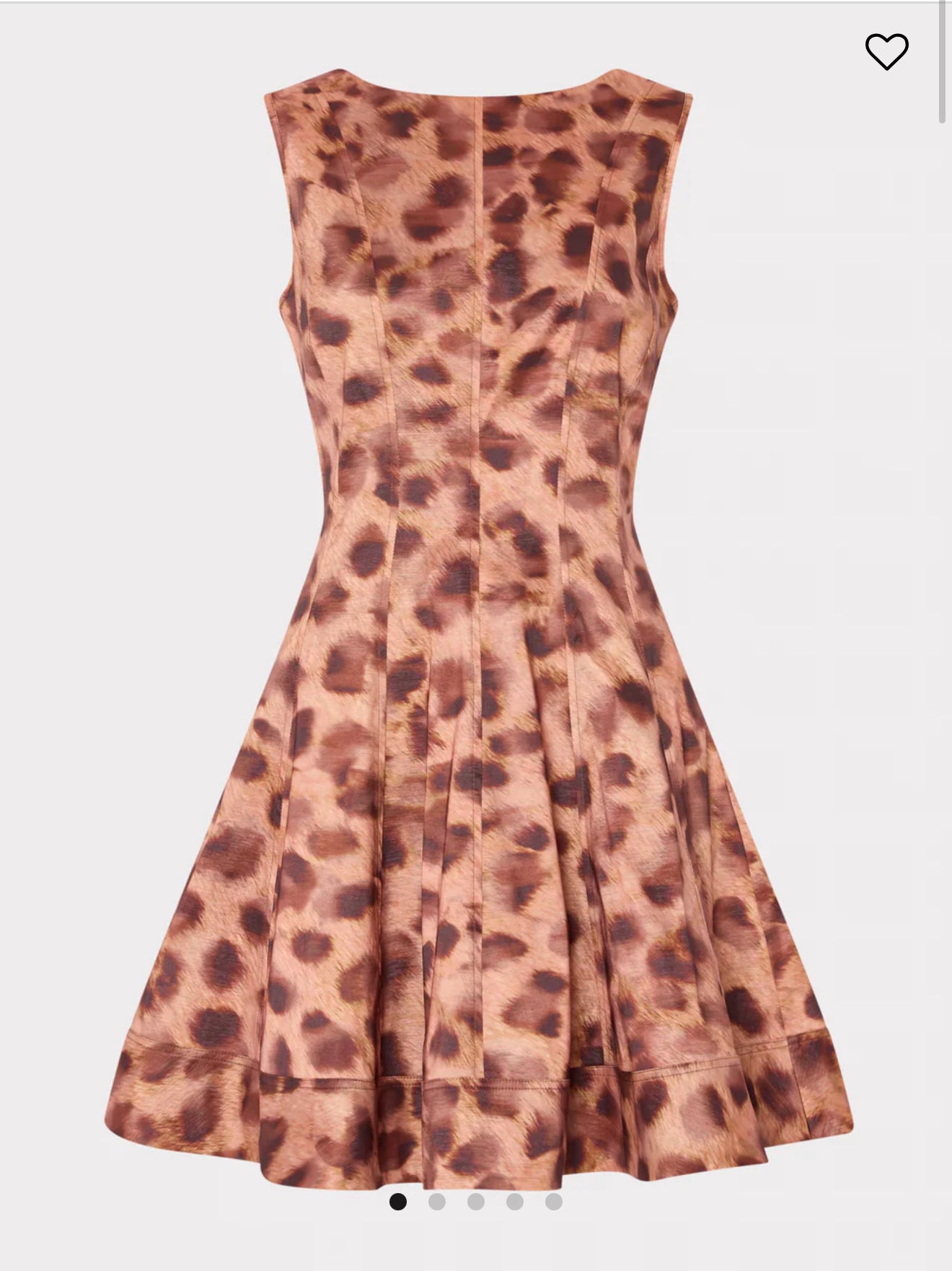 Poppy Leopard Print Taffeta Mini Dress