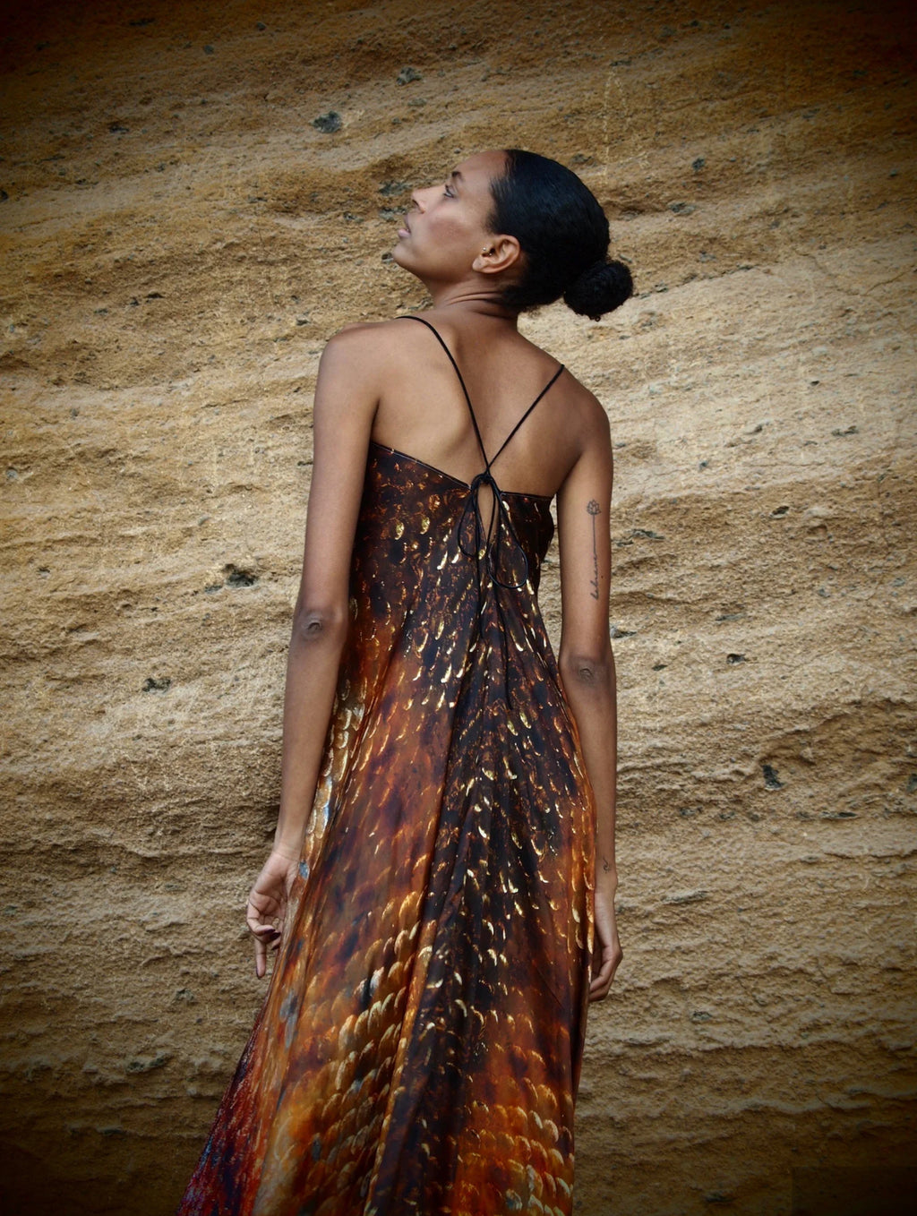 Xarraca Dress in Magma Siren