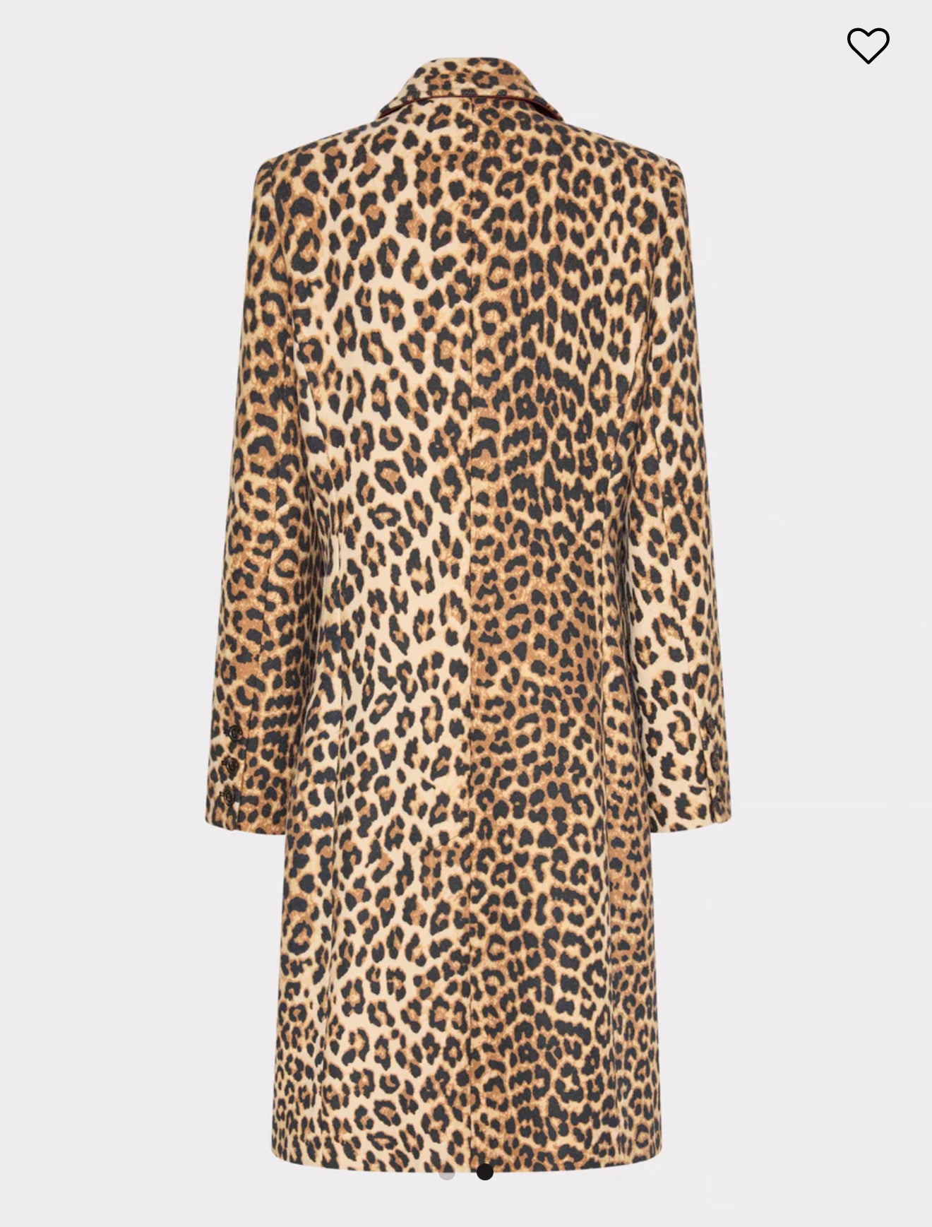 Leopard Double Breasted Coat