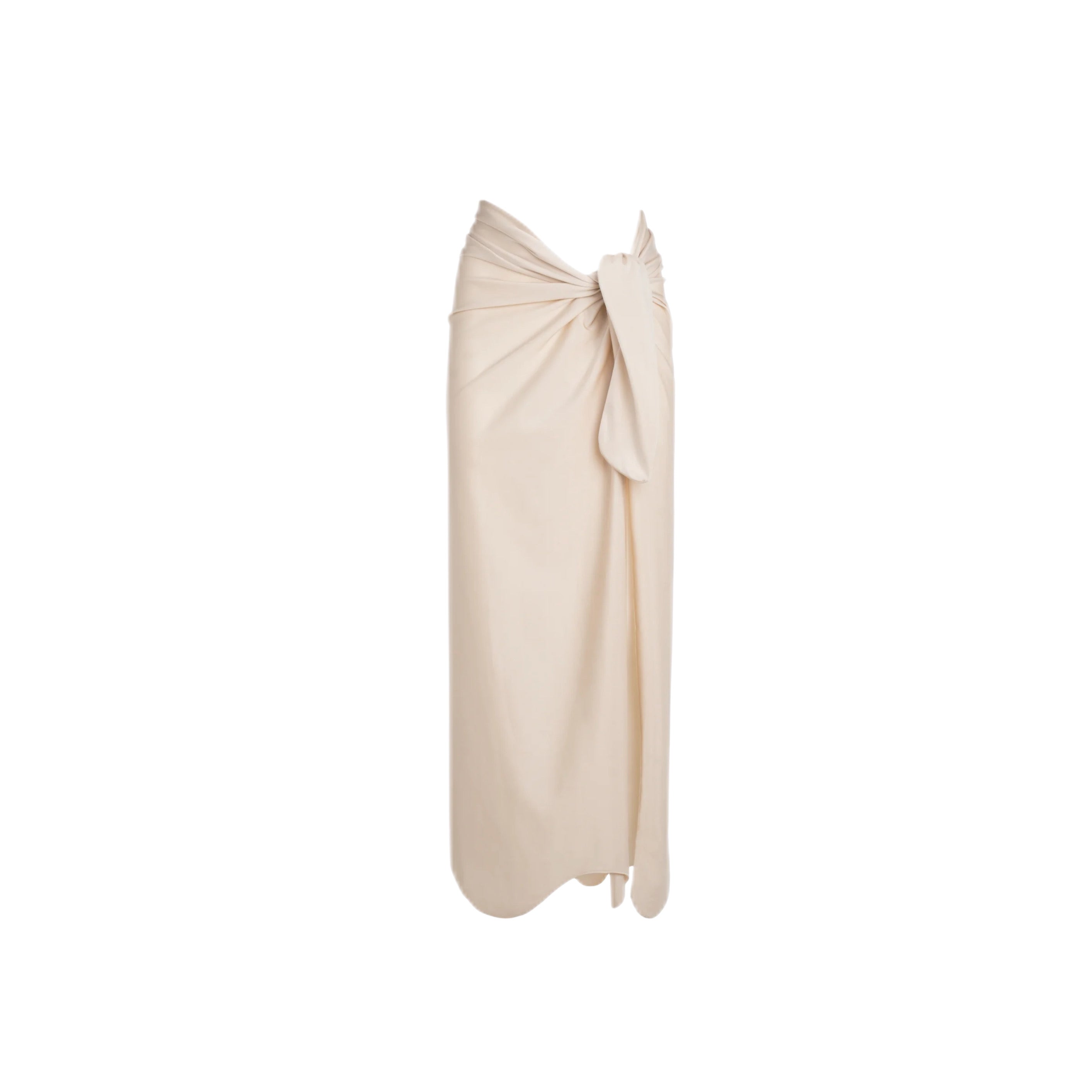 ISABEL BEACHWEAR MIDI SKIRT FIOCCO ALMOND