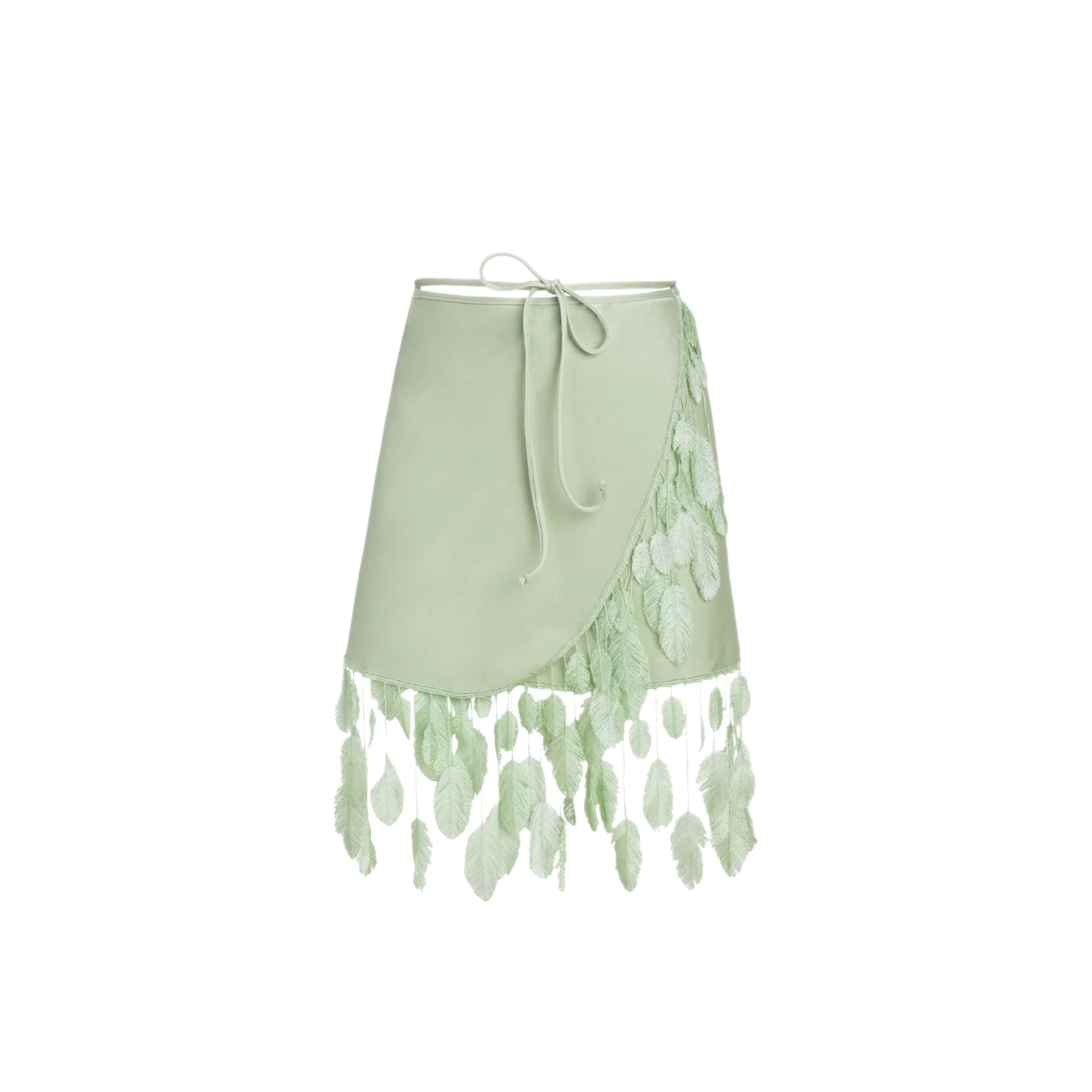 ISABEL BEACHWEAR PLUMAGE PAREO PLUMAGE PISTACHE